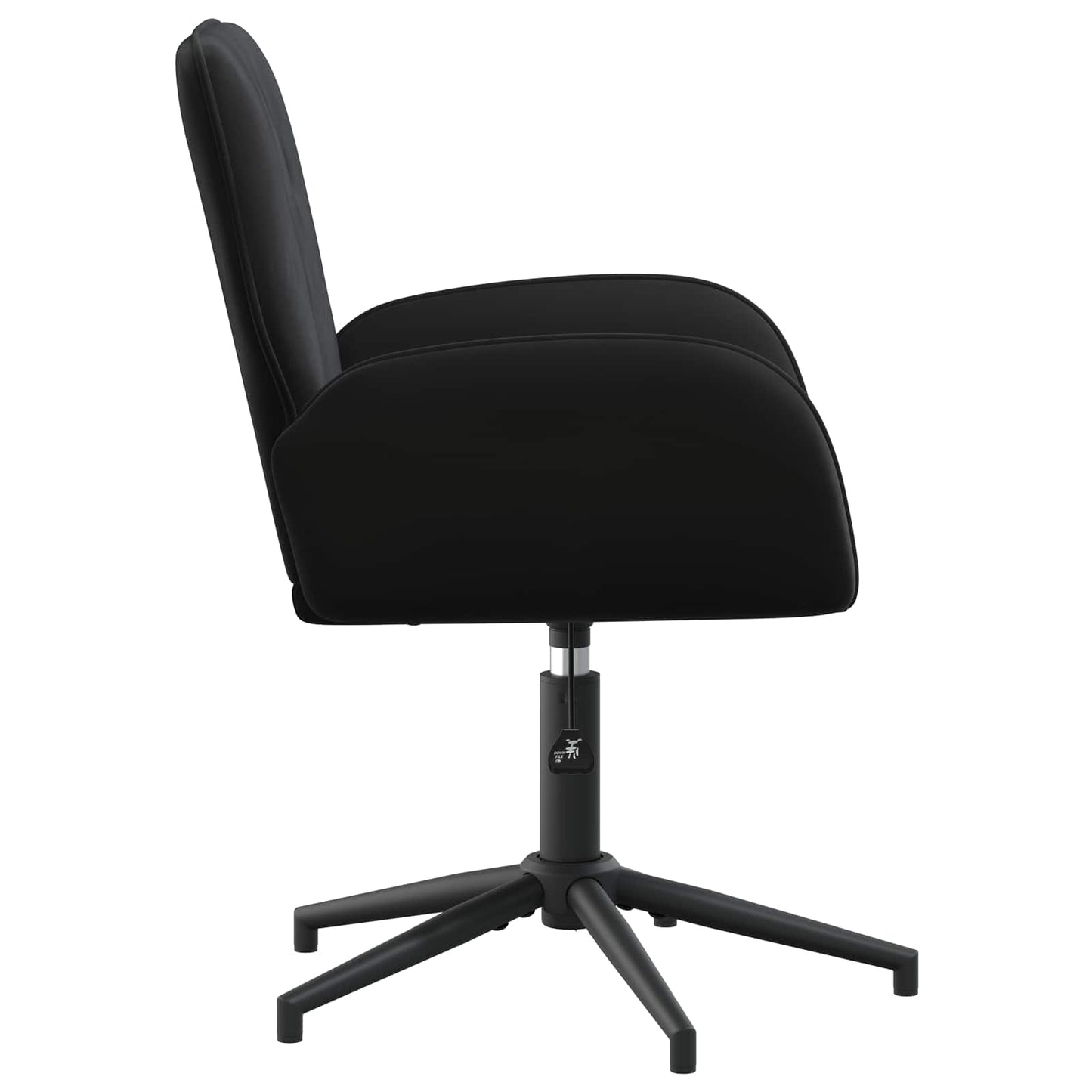 Draaiende Bureaustoelen 6 st 54 x 55 x 90 cm Zwart fluweel