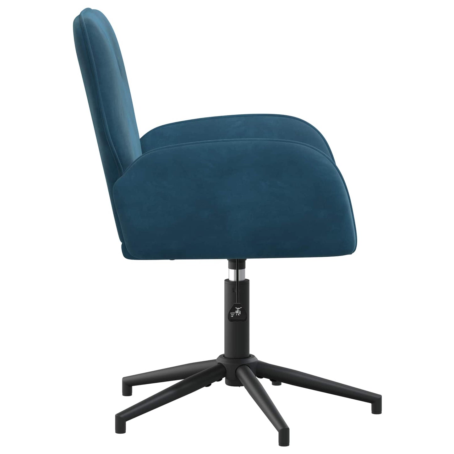 Draaiende Bureaustoelen 6 st 54 x 55 x 90 cm Blauw fluweel