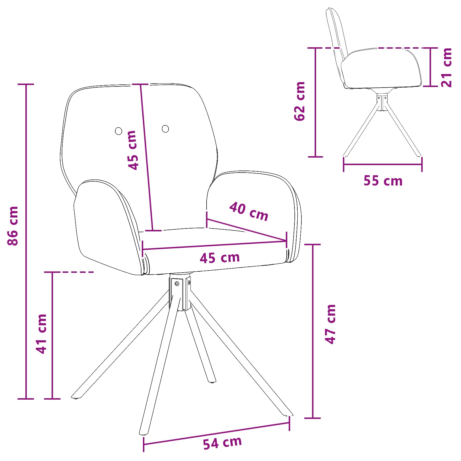 Draai Eetstoelen 4 pcs Nep Suede Leer Donkergrijs is nu te koop bij PeponiXL, paradijselijk wonen!