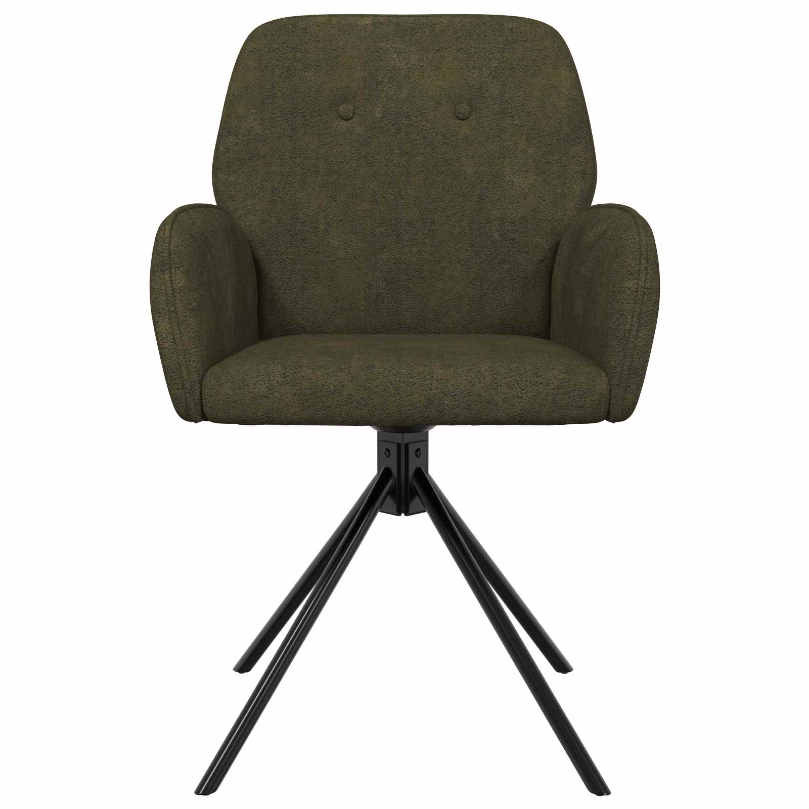 Draai Eetstoelen 6 pcs Nep Suede Leer Legergroen is nu te koop bij PeponiXL, paradijselijk wonen!