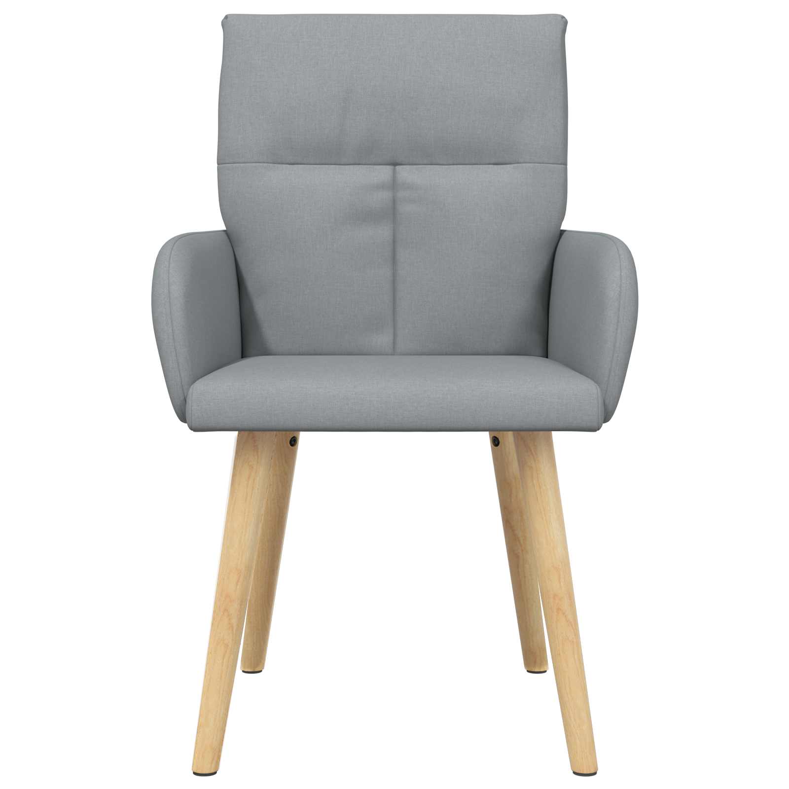 Eettafelstoelen 4 pcs Stof Lichtgrijs 60 x 56 x 96 cm is nu te koop bij PeponiXL, paradijselijk wonen!