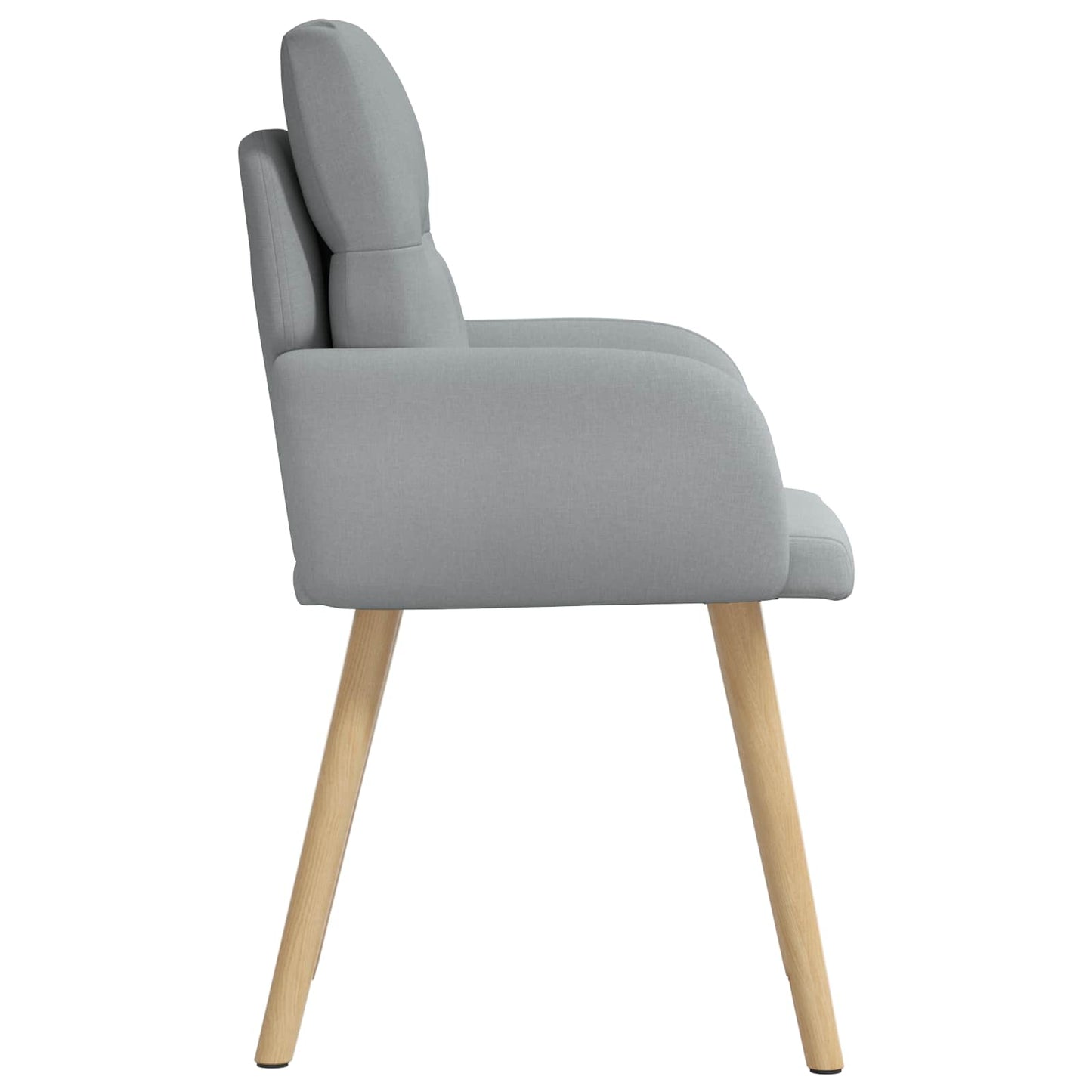Eettafelstoelen 4 pcs Stof Lichtgrijs 60 x 56 x 96 cm is nu te koop bij PeponiXL, paradijselijk wonen!