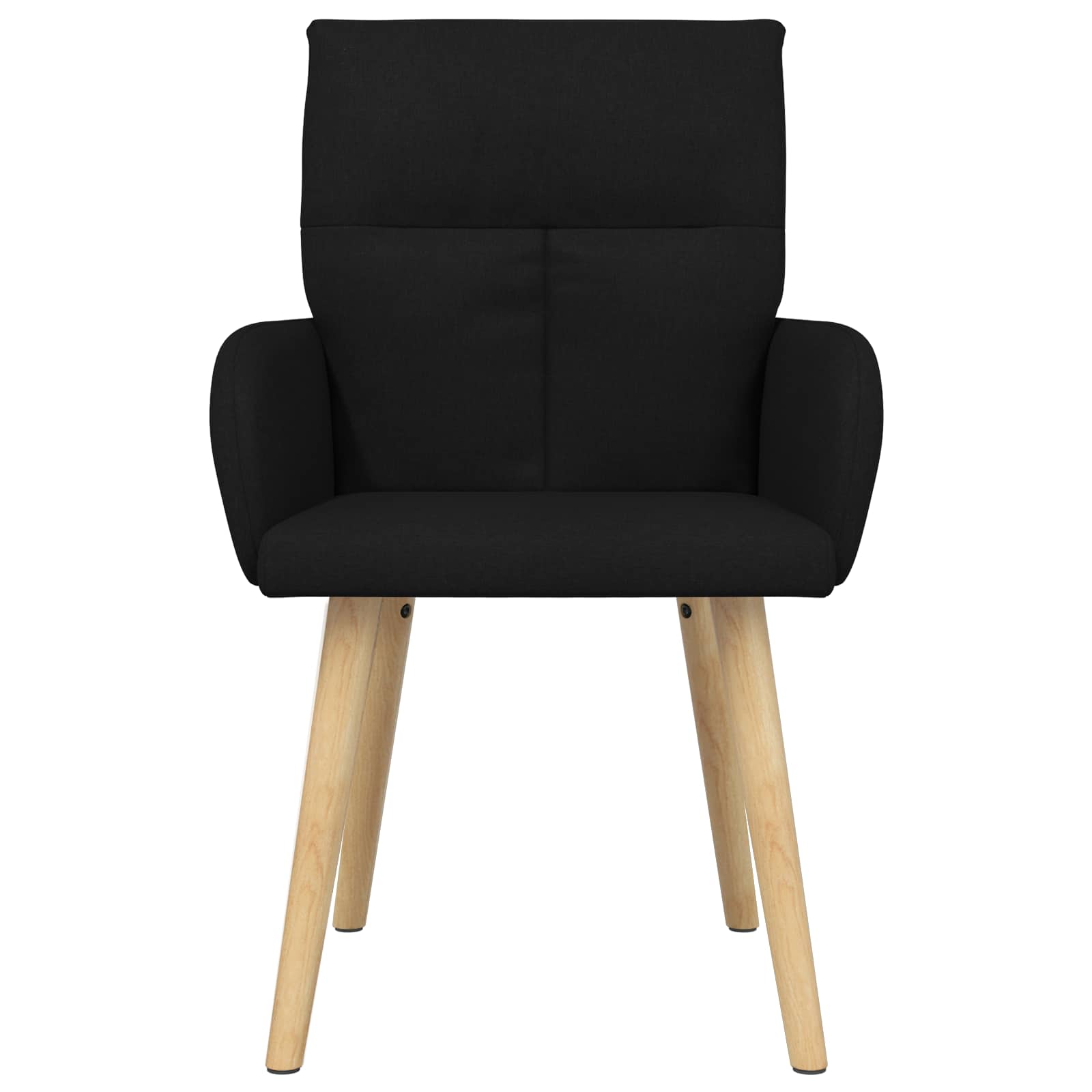 Eettafelstoelen 4 pcs Stof Zwart 60 x 56 x 96 cm is nu te koop bij PeponiXL, paradijselijk wonen!