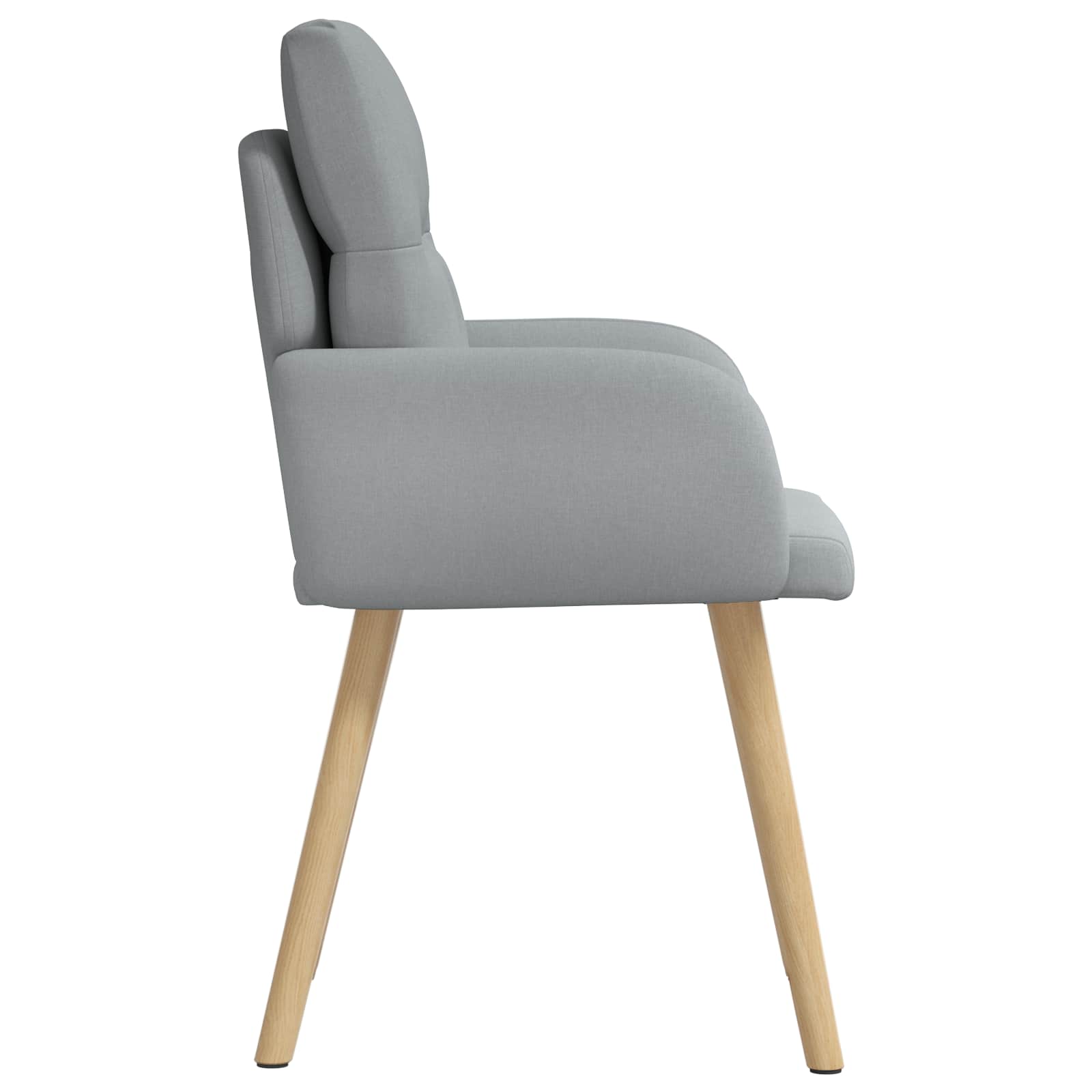 Eettafelstoelen 6 pcs Stof Lichtgrijs 60 x 56 x 96 cm is nu te koop bij PeponiXL, paradijselijk wonen!