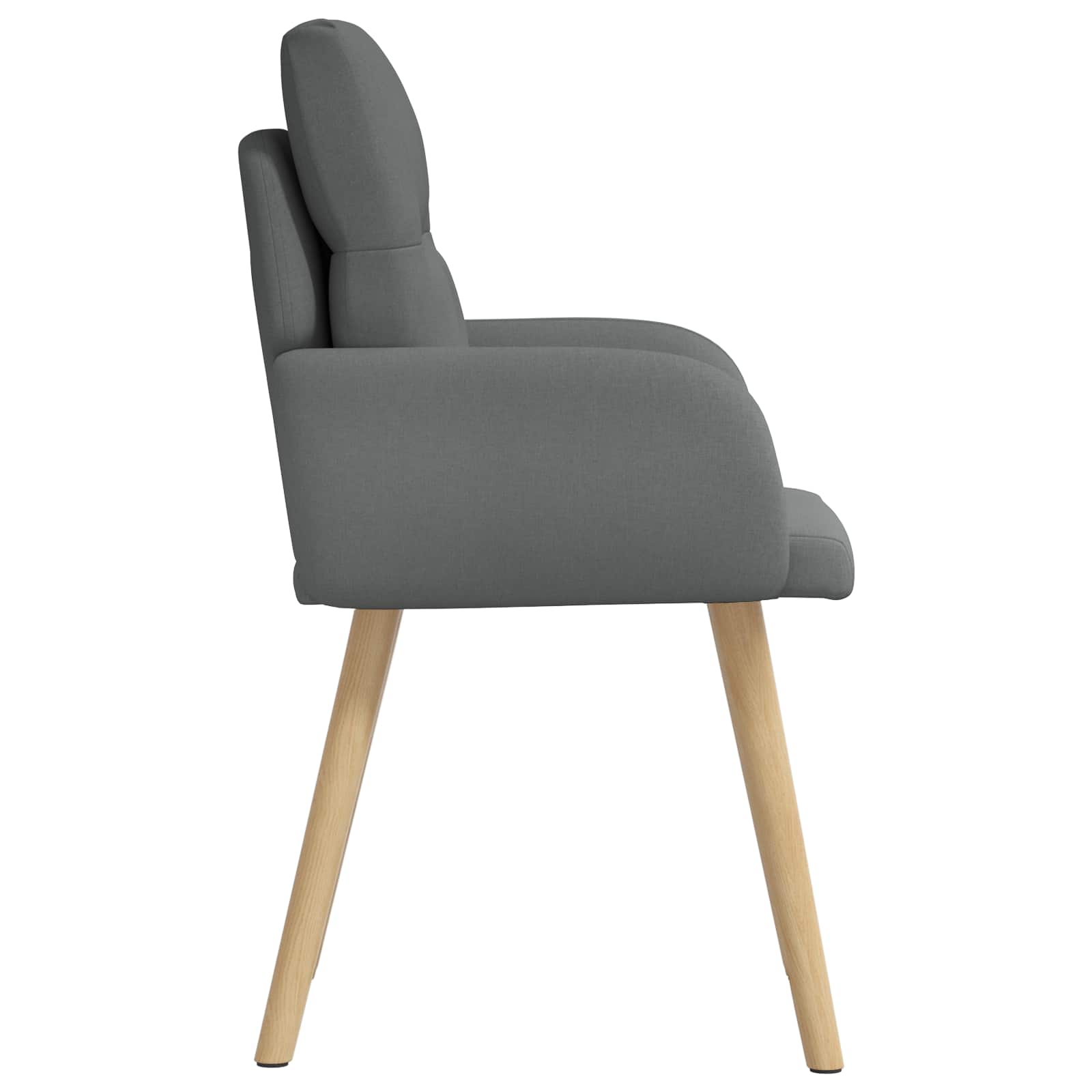 Eettafelstoelen 6 pcs Stof Donkergrijs 60 x 56 x 96 cm is nu te koop bij PeponiXL, paradijselijk wonen!