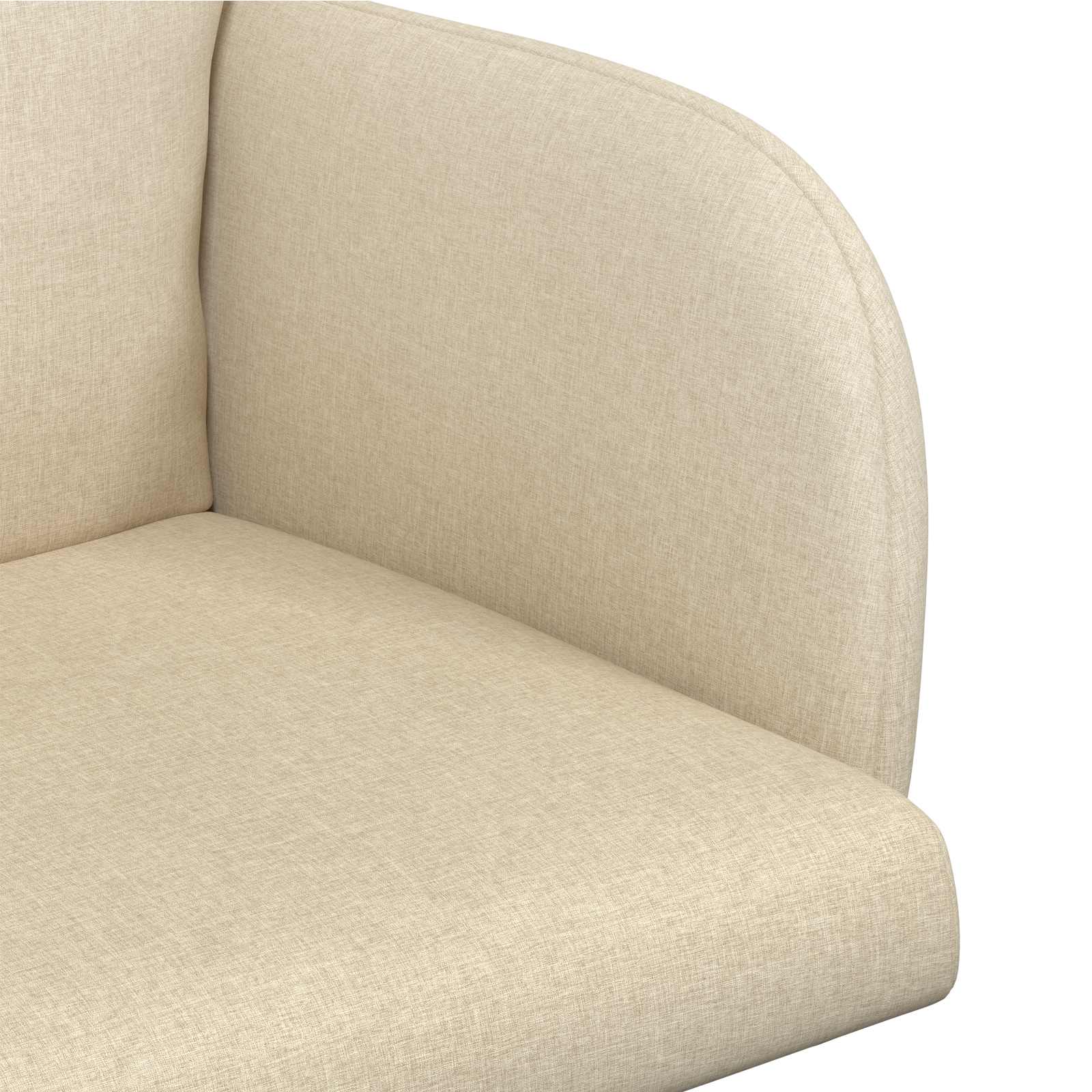 Eettafelstoelen 6 pcs Stof Crèmekleurig 60 x 56 x 96 cm is nu te koop bij PeponiXL, paradijselijk wonen!