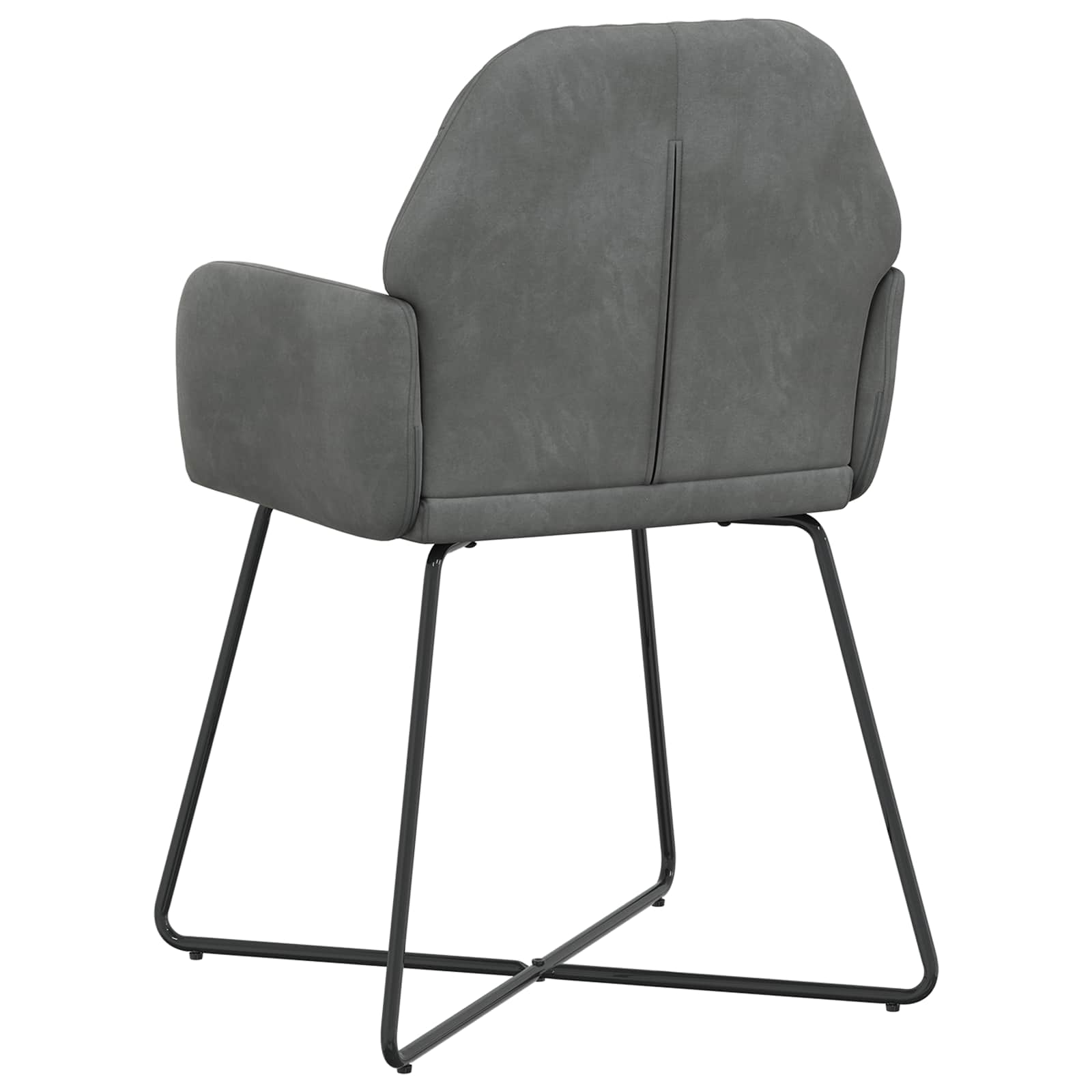 Eettafelstoelen 4 pcs fluweel Donkergrijs 55 x 50 x 84 cm is nu te koop bij PeponiXL, paradijselijk wonen!