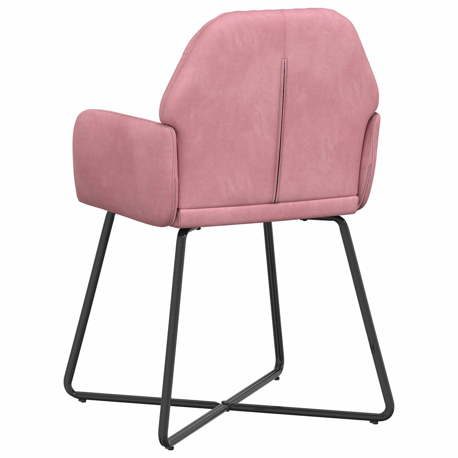 Eettafelstoelen 4 pcs fluweel Roze 55 x 50 x 84 cm is nu te koop bij PeponiXL, paradijselijk wonen!