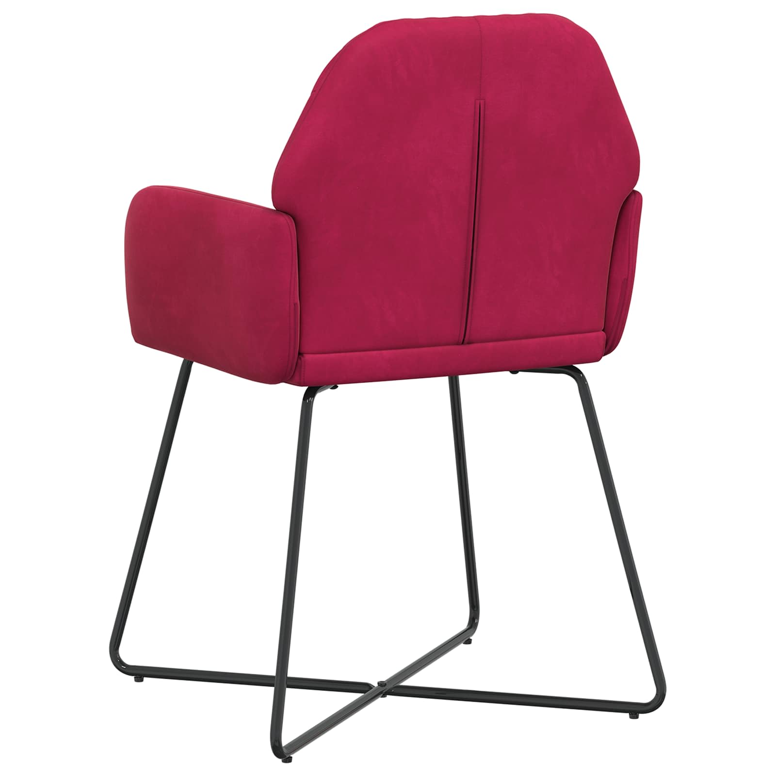 Eettafelstoelen 4 pcs fluweel Wijnrood 55 x 50 x 84 cm is nu te koop bij PeponiXL, paradijselijk wonen!