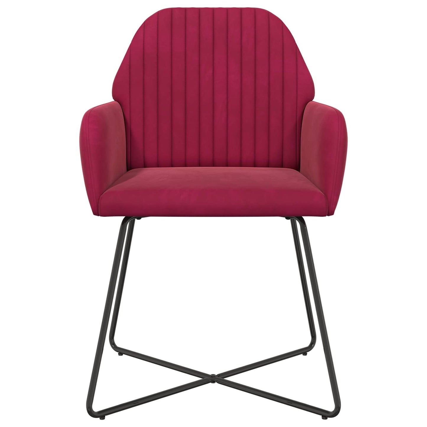 Eettafelstoelen 4 pcs fluweel Wijnrood 55 x 50 x 84 cm is nu te koop bij PeponiXL, paradijselijk wonen!