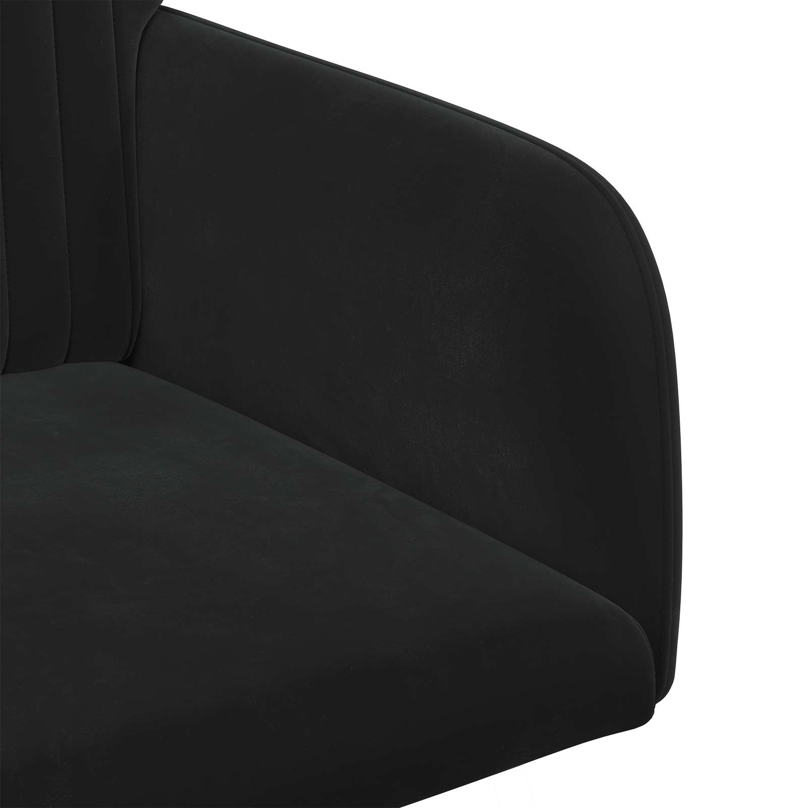 Eettafelstoelen 4 pcs fluweel Zwart 55 x 50 x 84 cm is nu te koop bij PeponiXL, paradijselijk wonen!