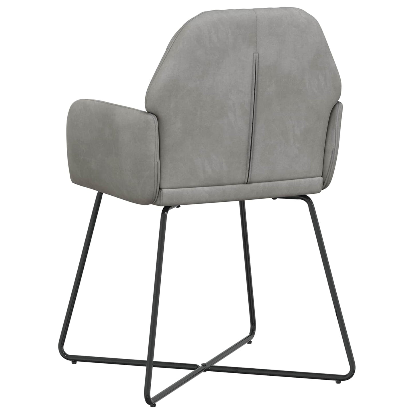 Eettafelstoelen 6 pcs fluweel Lichtgrijs 55 x 50 x 84 cm is nu te koop bij PeponiXL, paradijselijk wonen!