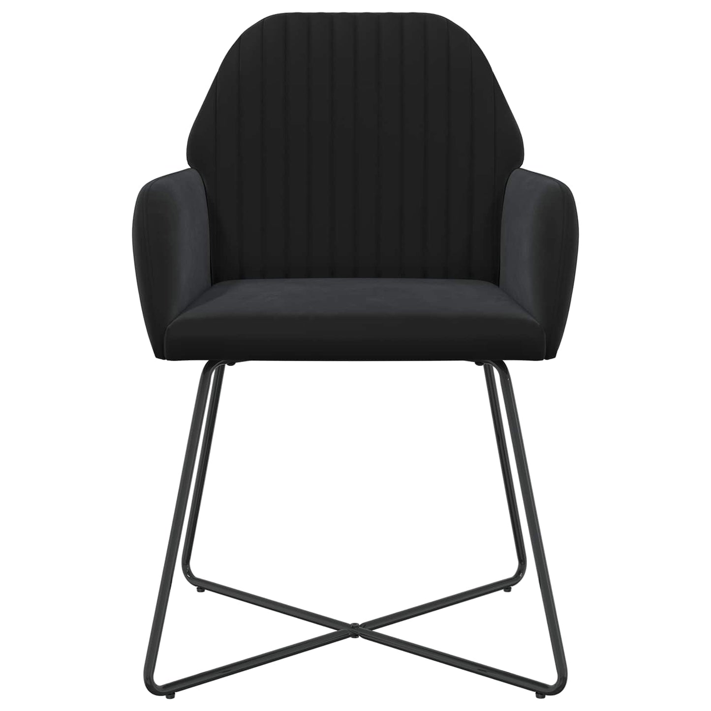 Eettafelstoelen 6 pcs fluweel Zwart 55 x 50 x 84 cm is nu te koop bij PeponiXL, paradijselijk wonen!
