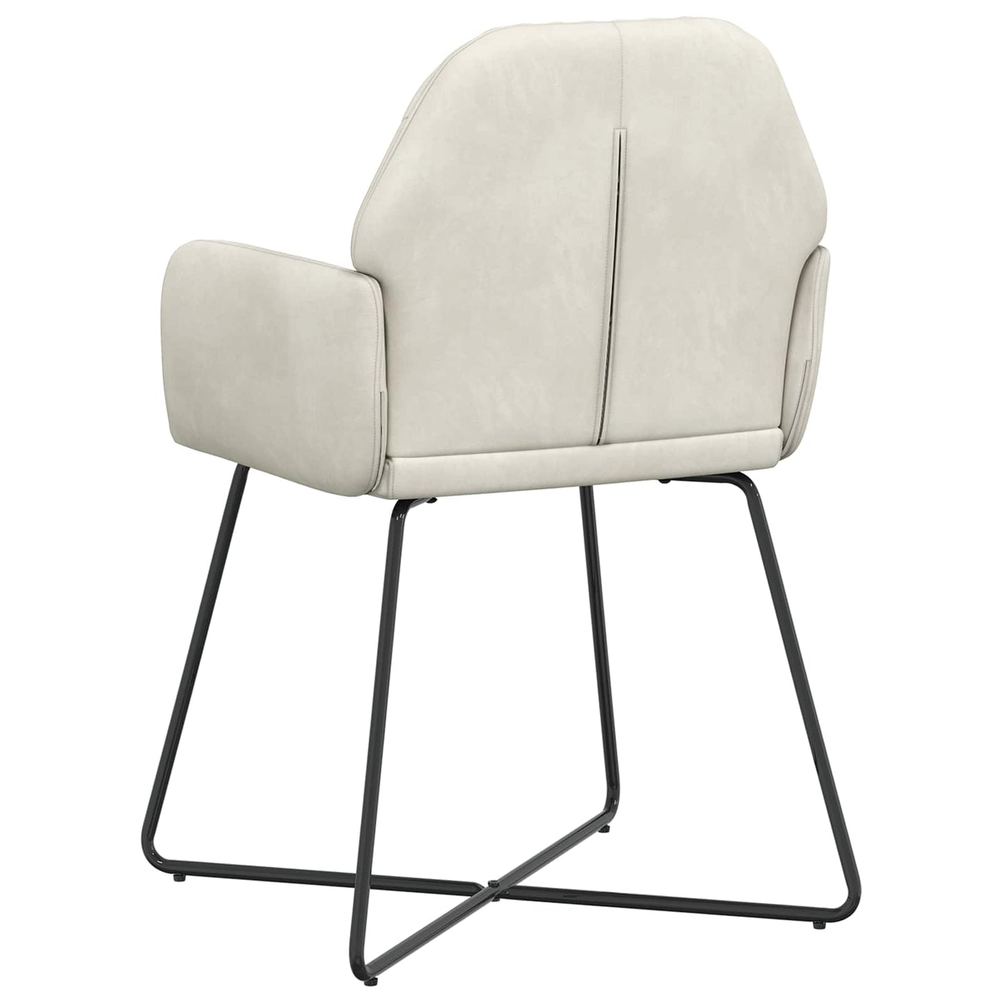 Eettafelstoelen 6 pcs fluweel Crèmekleurig 55 x 50 x 84 cm is nu te koop bij PeponiXL, paradijselijk wonen!