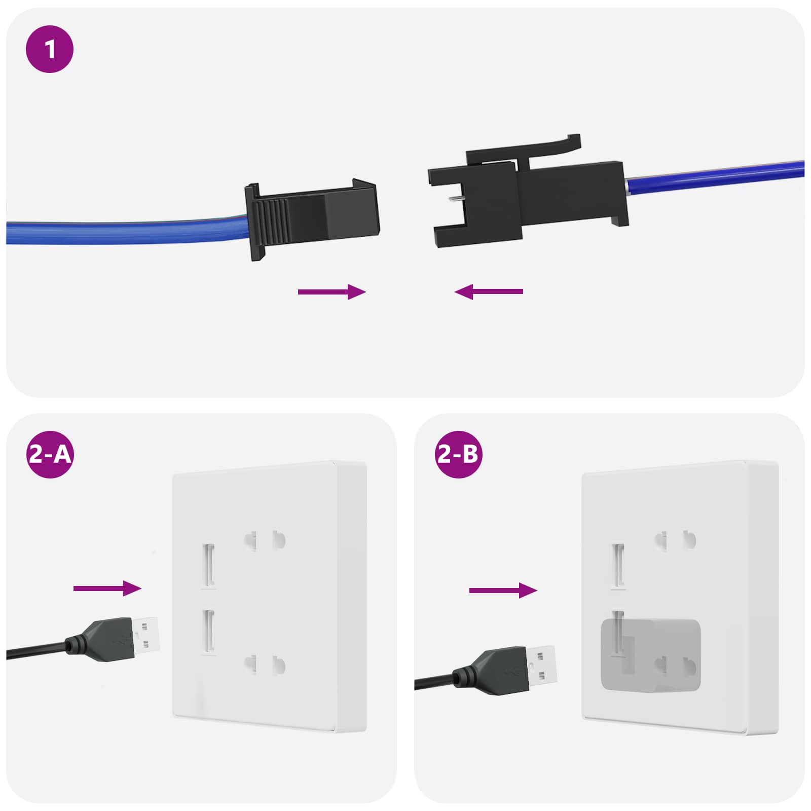 LED-strip 2 pcs Zwart en transparant 3000 mm Koper en kunststof is nu te koop bij PeponiXL, paradijselijk wonen!