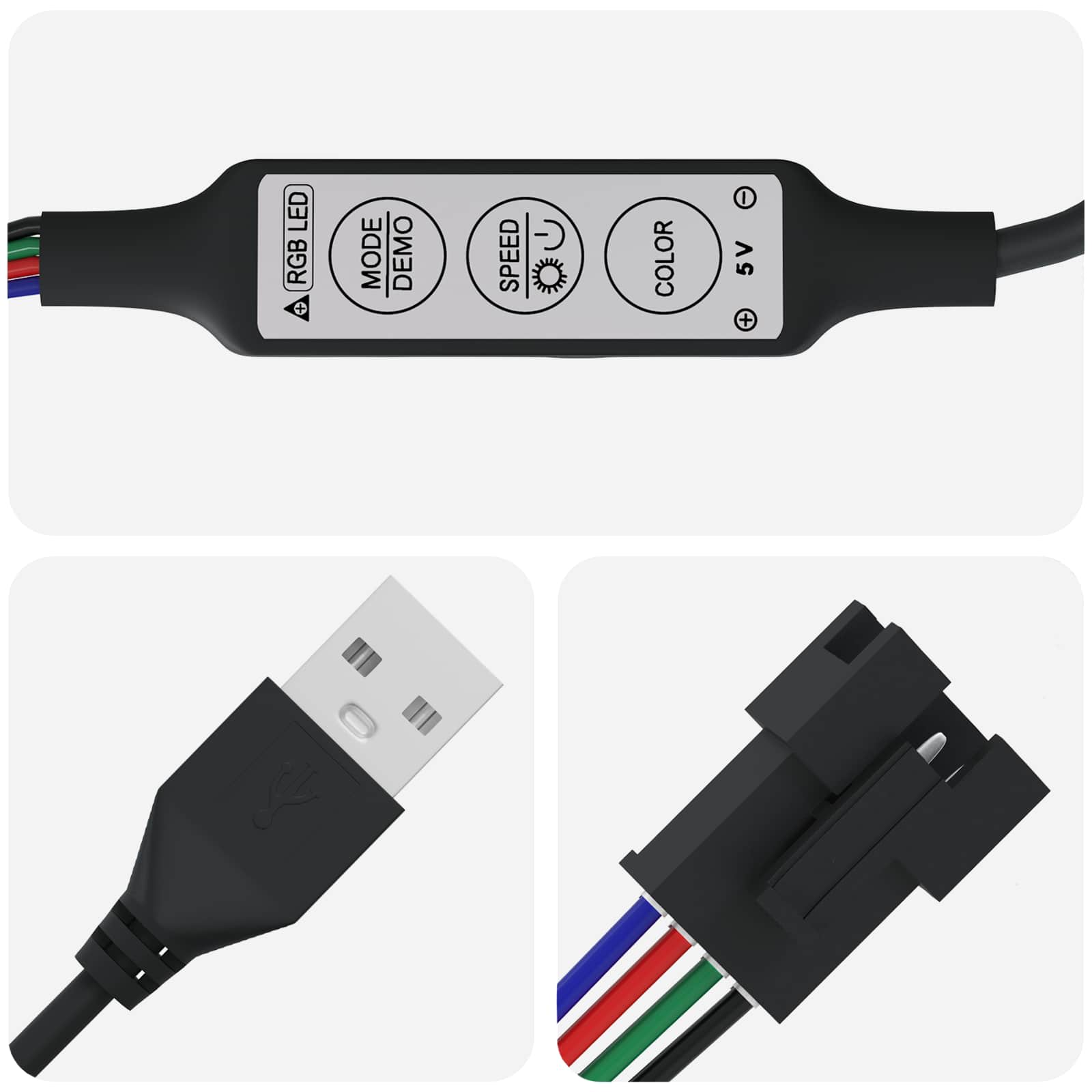 LED-strip 2 pcs Zwart en transparant 950 mm Koper en kunststof is nu te koop bij PeponiXL, paradijselijk wonen!