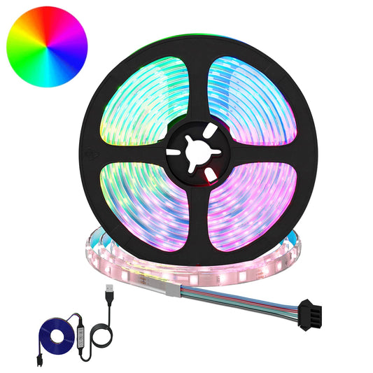 LED-strip 2 pcs Zwart en transparant 5500 mm Koper en kunststof is nu te koop bij PeponiXL, paradijselijk wonen!