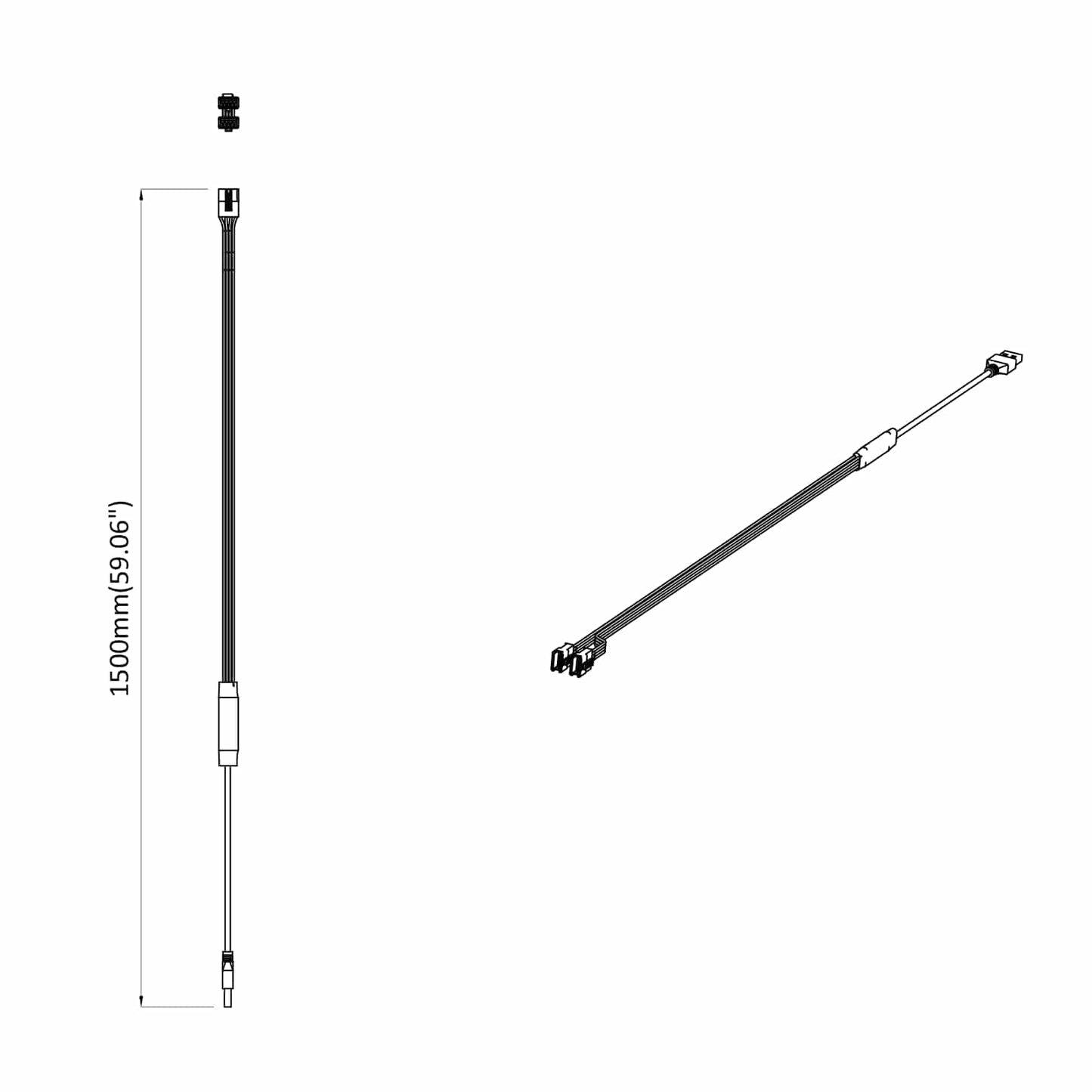 LED-strip 2 pcs Zwart en Multikleur 1745 mm Koper en kunststof is nu te koop bij PeponiXL, paradijselijk wonen!