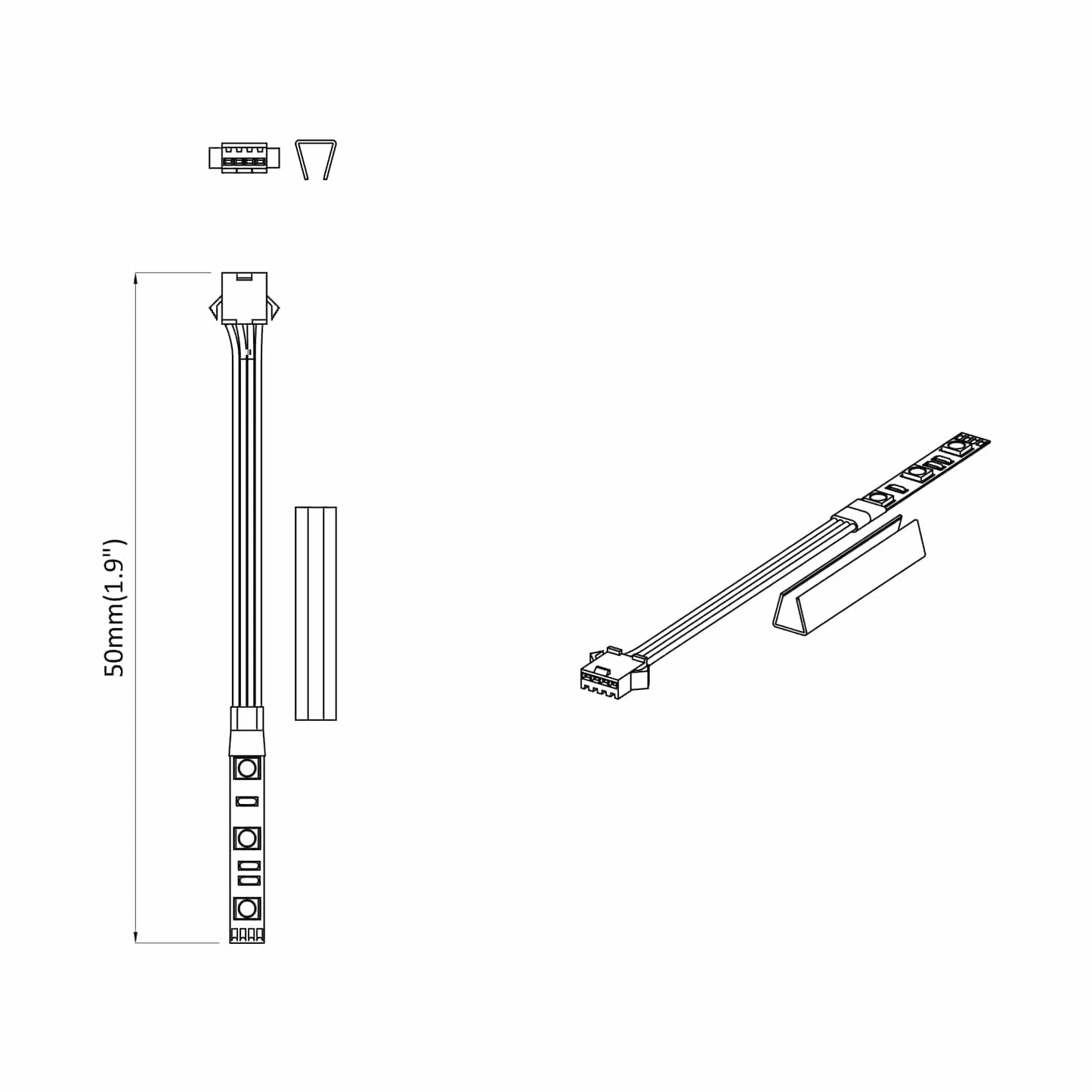 LED-strip 2 pcs Zwart en Multikleur 1745 mm Koper en kunststof is nu te koop bij PeponiXL, paradijselijk wonen!