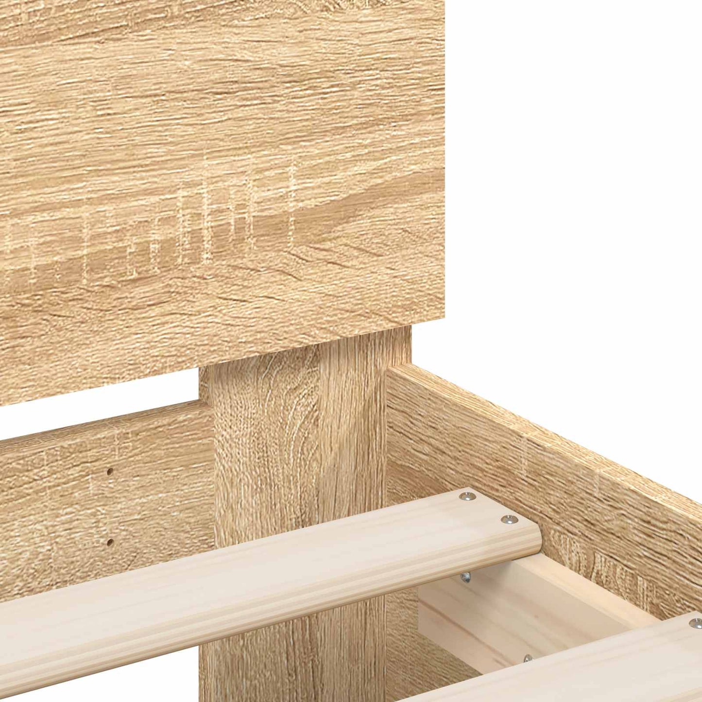 Bedframe Sonoma Eiken Bewerkt hout