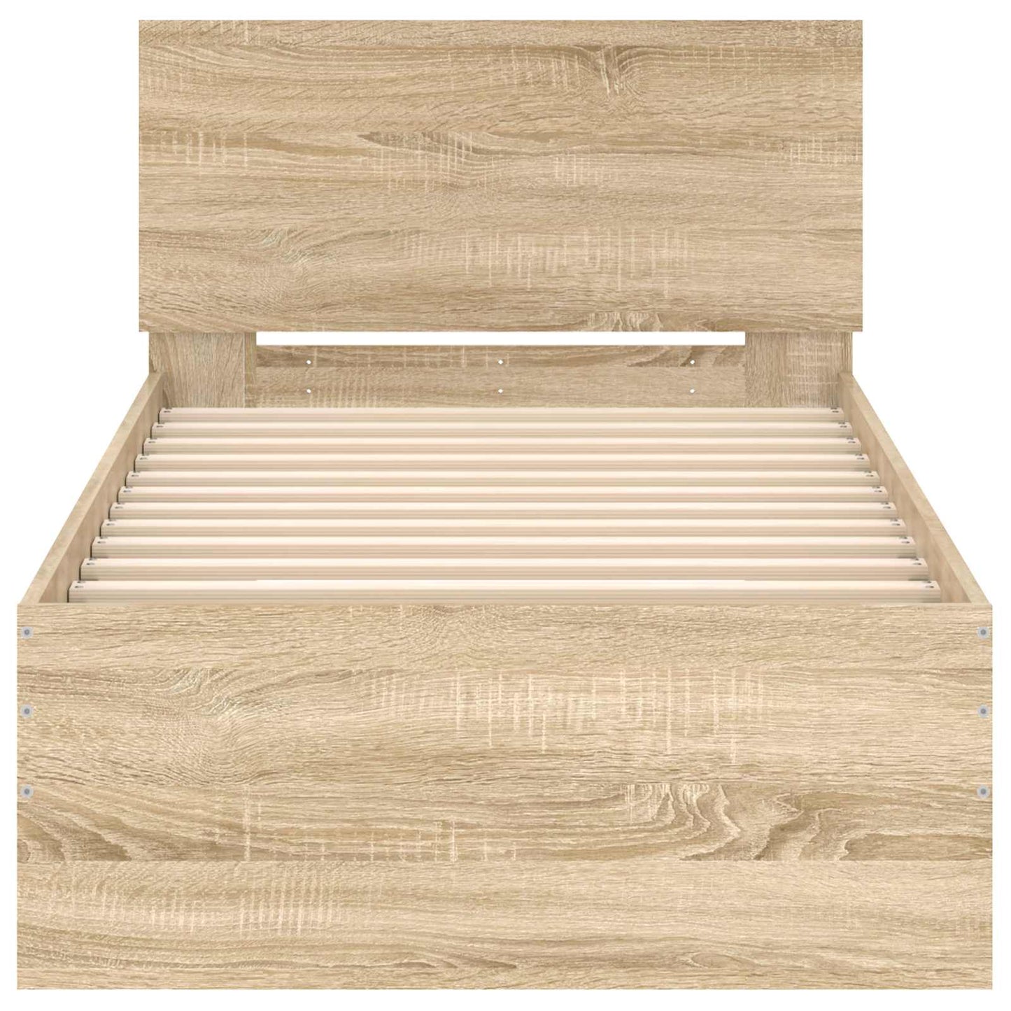 Bedframe Wandgemonteerd Sonoma Eiken Bewerkt hout