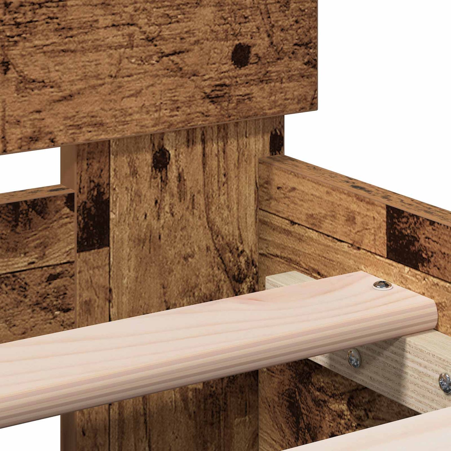 Bedframe Oud hout Bewerkt hout