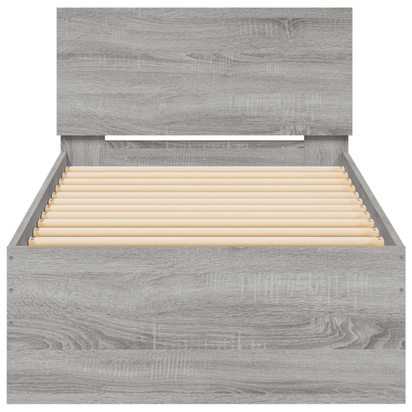 Bedframe Wandgemonteerd Grijze Sonoma Bewerkt hout