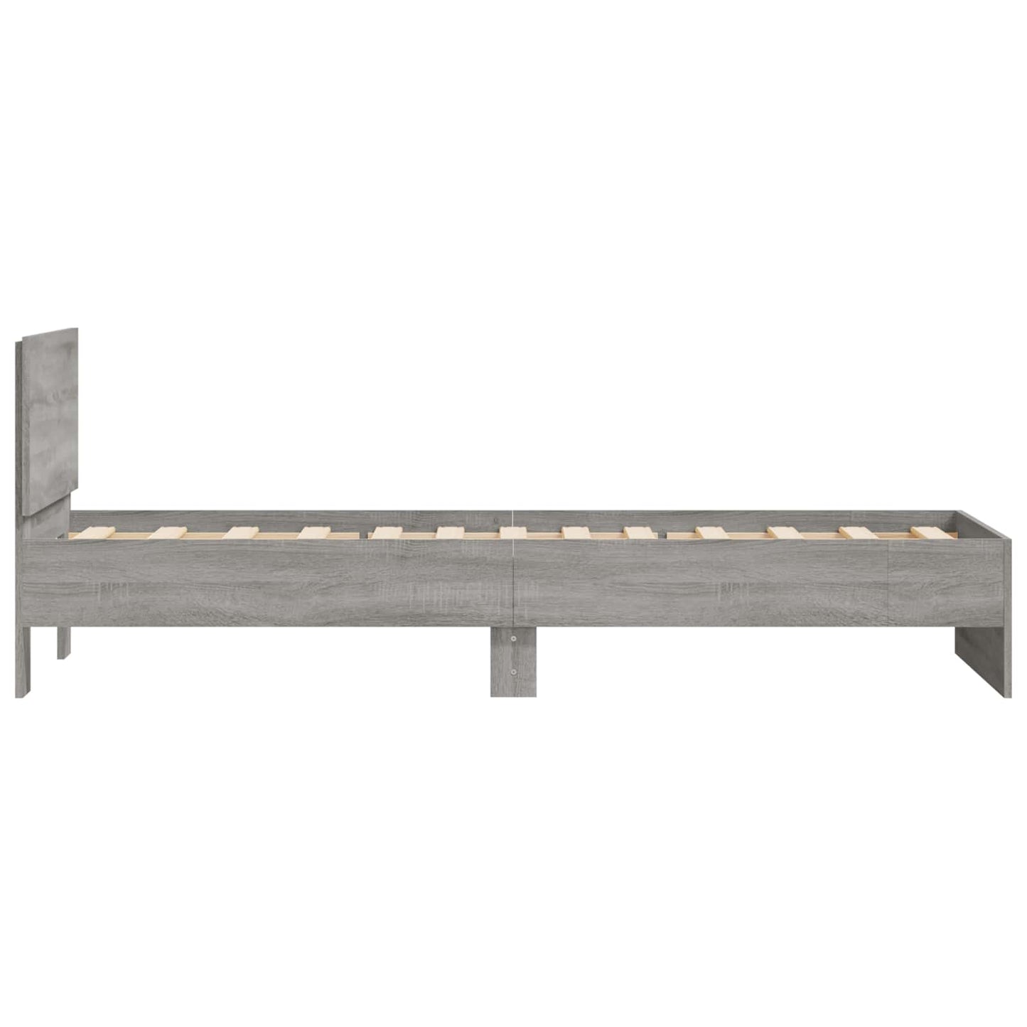 Bedframe Wandgemonteerd Grijze Sonoma Bewerkt hout