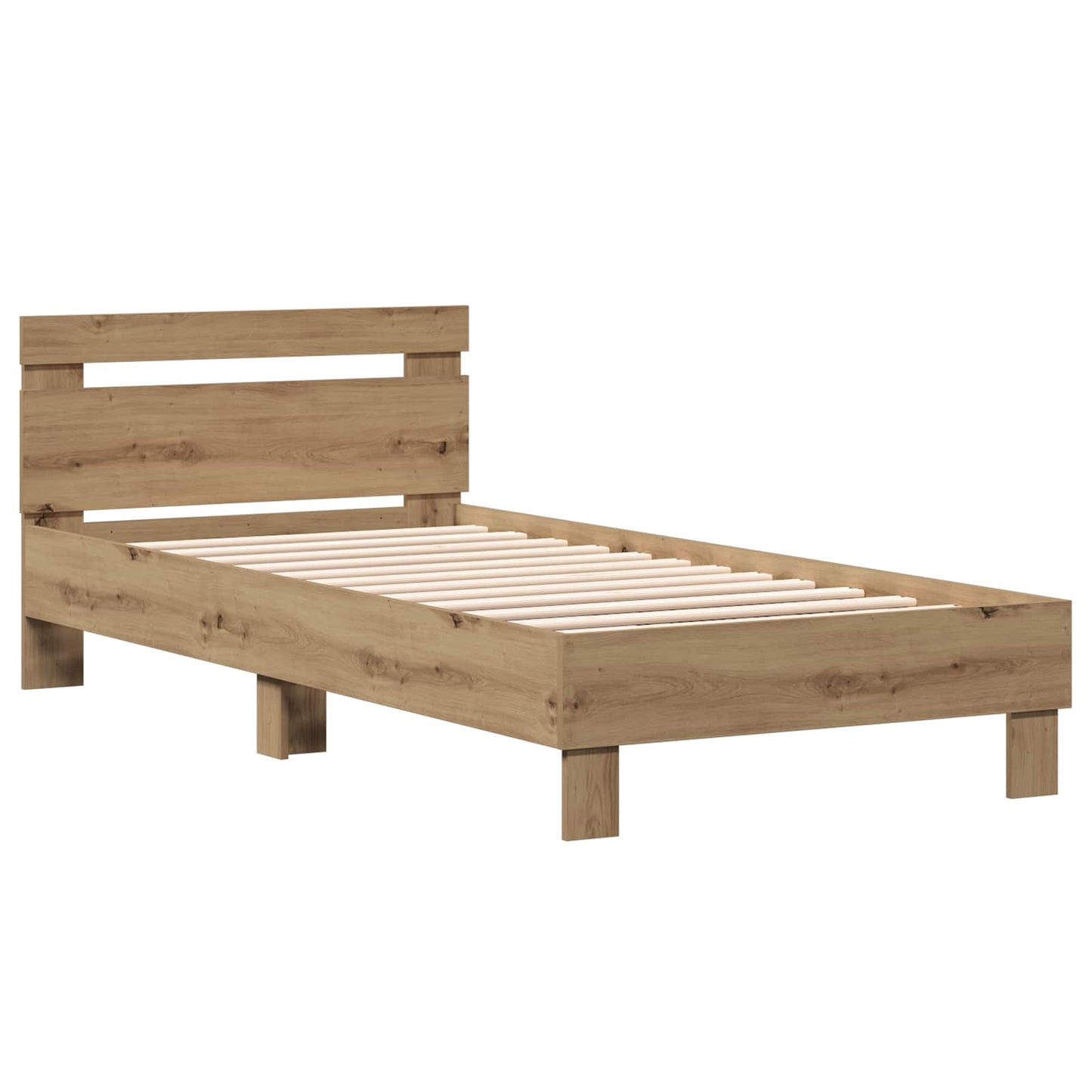 Bedframe Artisanaal eiken Bewerkt hout