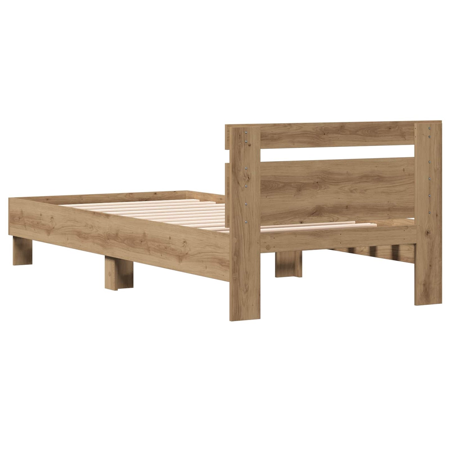 Bedframe Artisanaal eiken Bewerkt hout