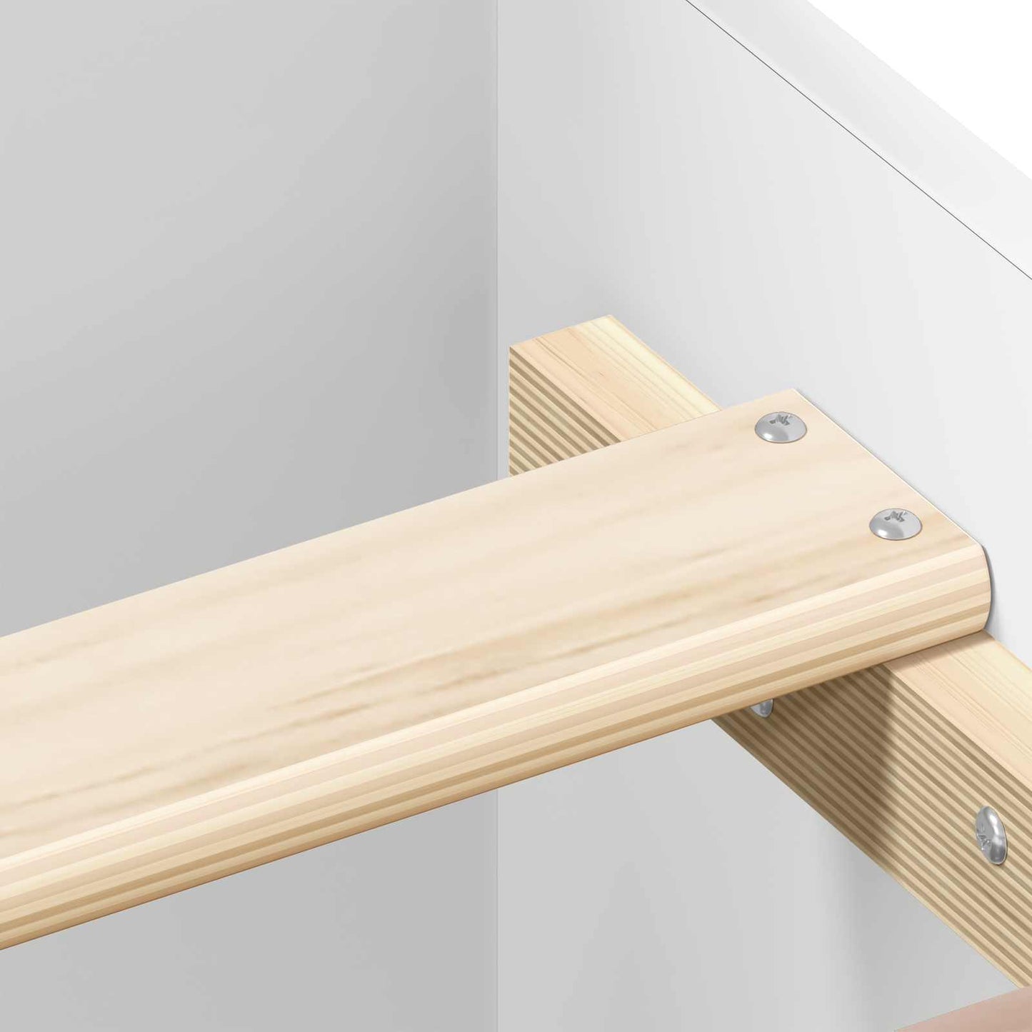 Bedframe met hoofdeinde Wit Bewerkt hout