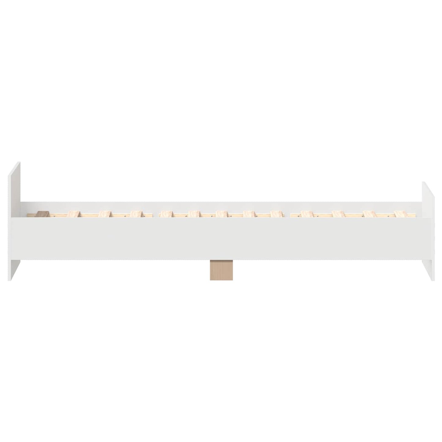 Bedframe met hoofdeinde Wit Bewerkt hout