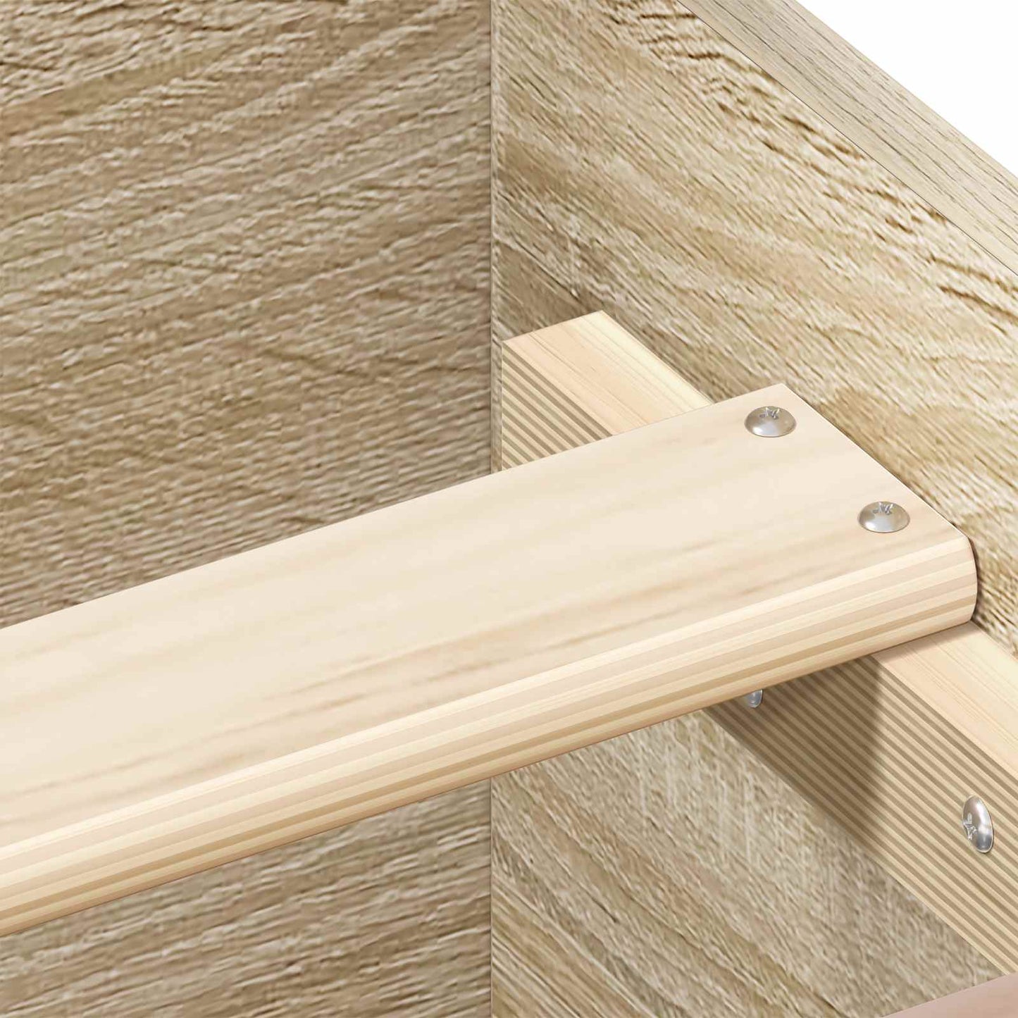 Bedframe met hoofdeinde Sonoma Eiken Bewerkt hout