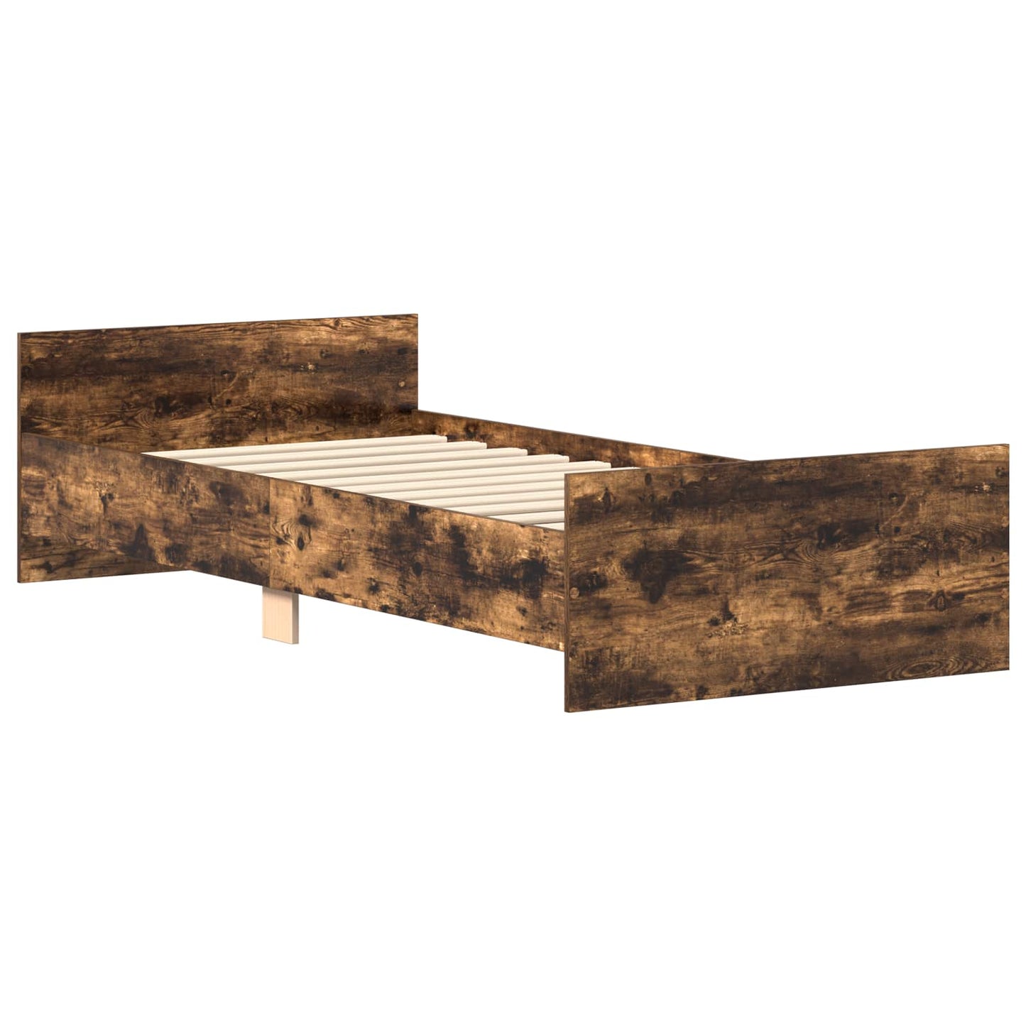Bedframe met hoofdeinde Gerookt eiken Bewerkt hout