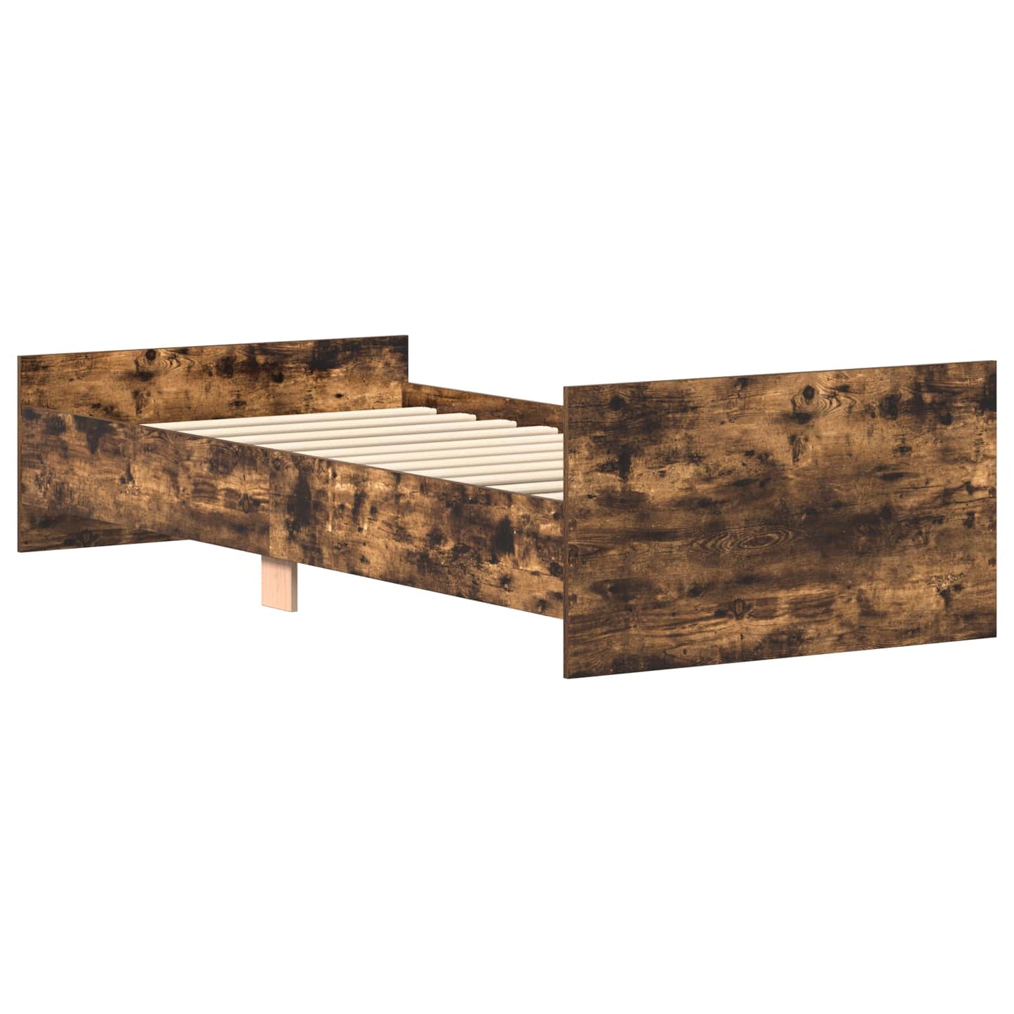 Bedframe met hoofdeinde Gerookt eiken Bewerkt hout