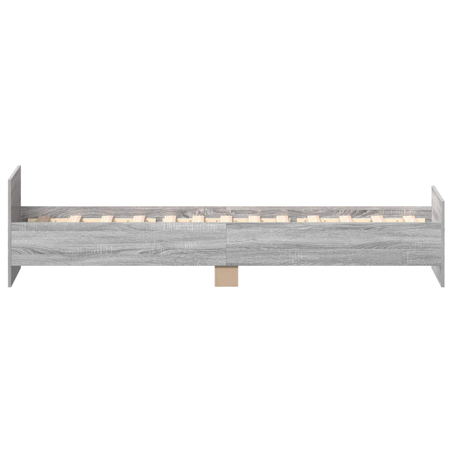 Bedframe met hoofdeinde Grijs Sonoma Bewerkt hout