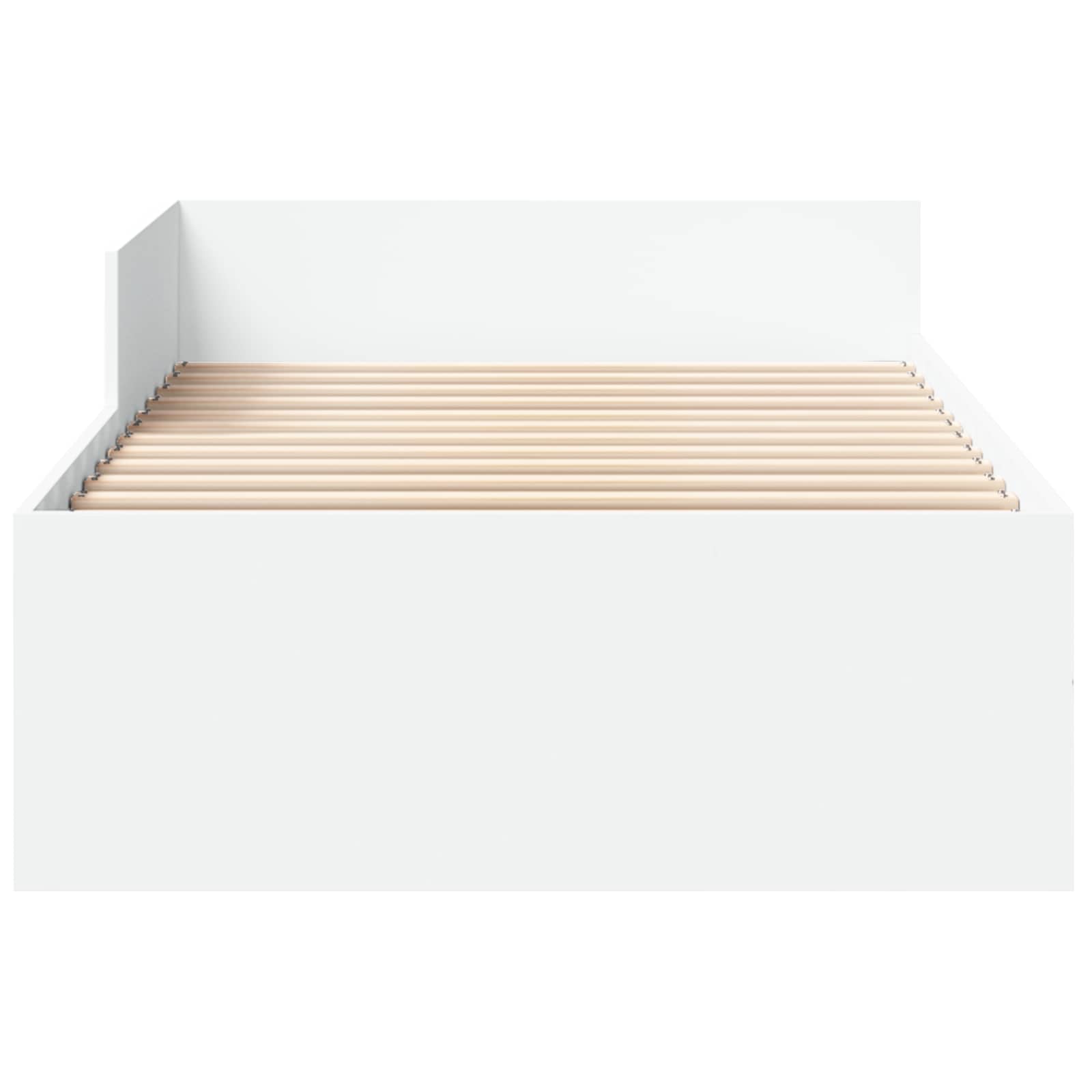 Bedframe met Hoofdeinde Wit 80 x 200 cm Bewerkt hout is nu te koop bij PeponiXL, paradijselijk wonen!