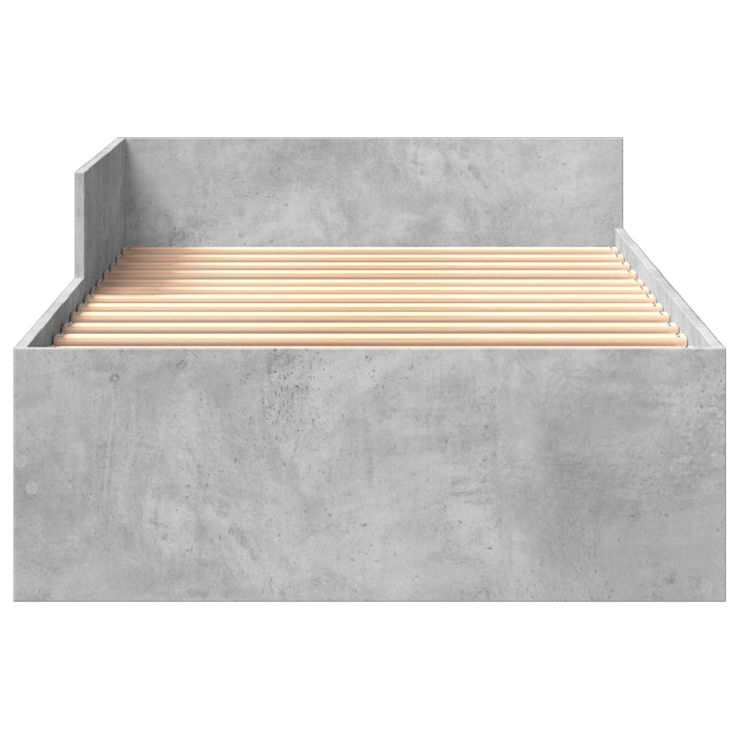 Bedframe met Hoofdeinde Betongrijs 80 x 200 cm Bewerkt hout is nu te koop bij PeponiXL, paradijselijk wonen!