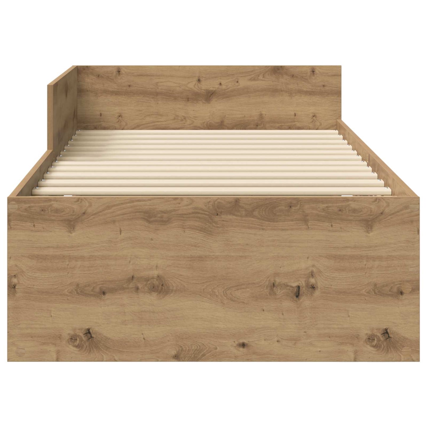 Bedframe met Hoofdeinde Artisanaal eiken 80 x 200 cm is nu te koop bij PeponiXL, paradijselijk wonen!