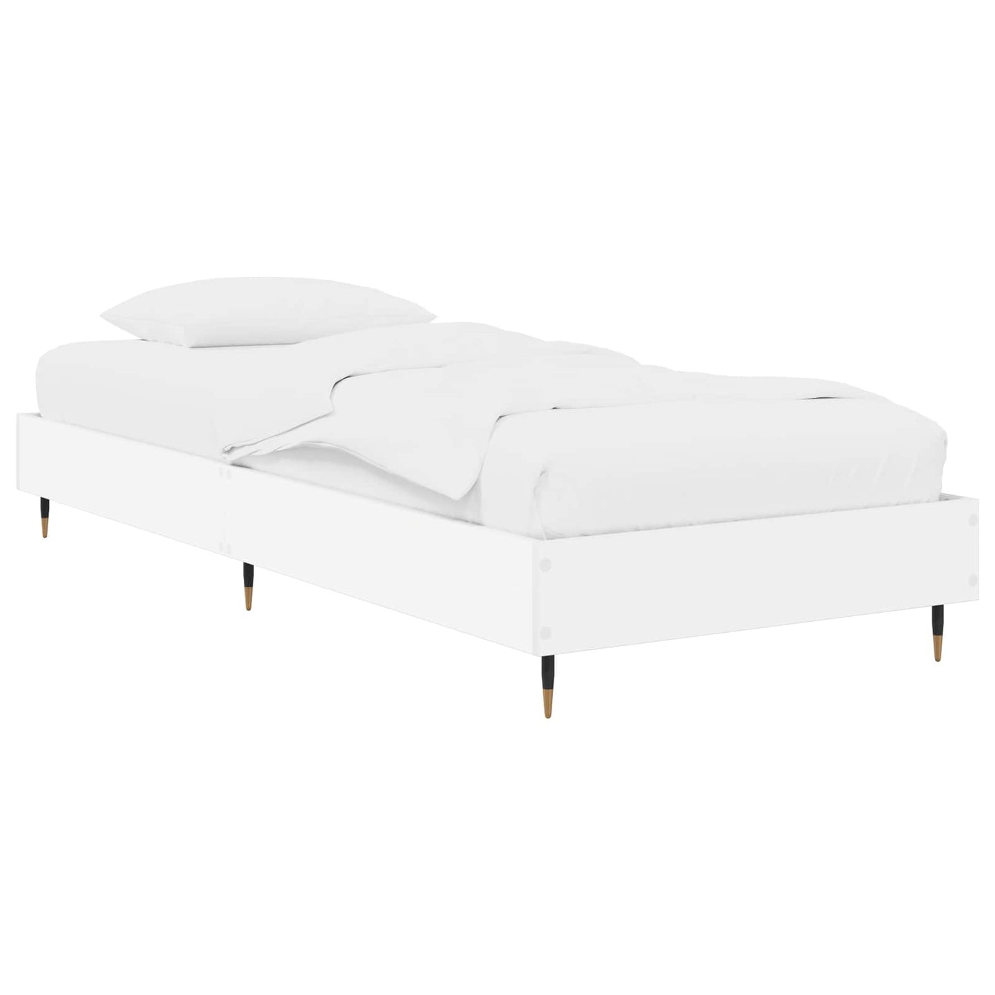 Bedframe Wit 80 x 200 cm Bewerkt hout is nu te koop bij PeponiXL, paradijselijk wonen!