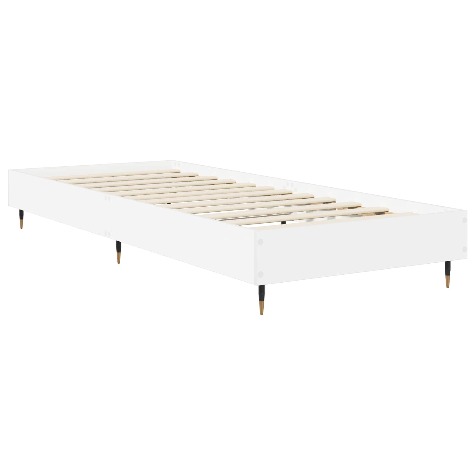 Bedframe Wit 80 x 200 cm Bewerkt hout is nu te koop bij PeponiXL, paradijselijk wonen!
