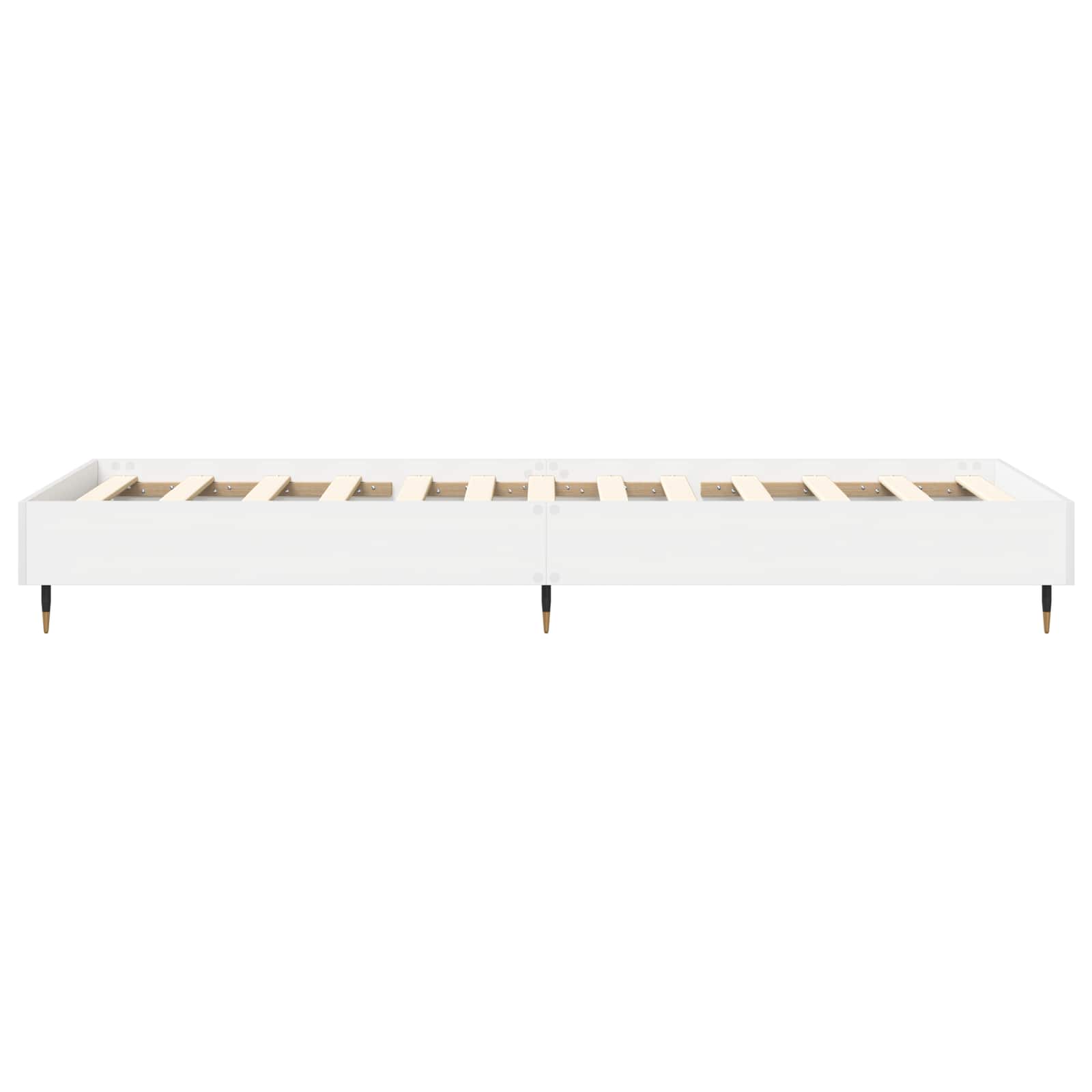 Bedframe Wit 80 x 200 cm Bewerkt hout is nu te koop bij PeponiXL, paradijselijk wonen!