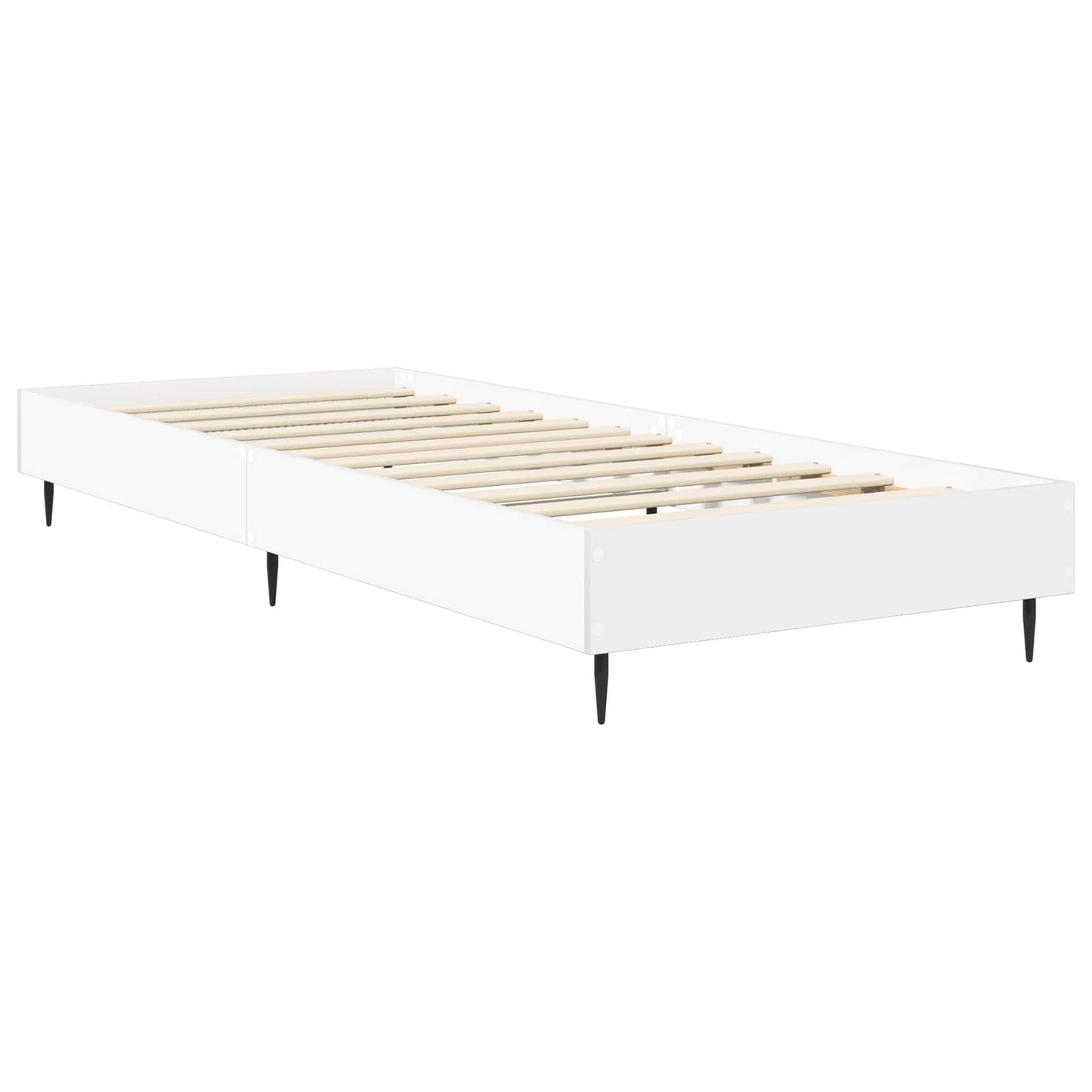Bedframe Wit 80 x 200 cm Bewerkt hout is nu te koop bij PeponiXL, paradijselijk wonen!