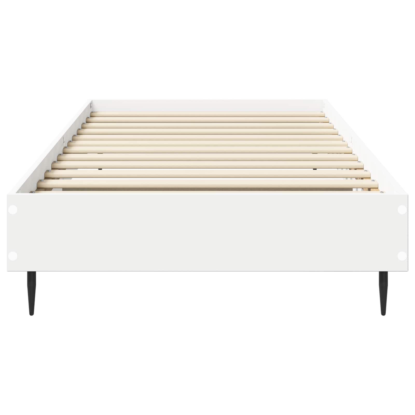 Bedframe Wit 80 x 200 cm Bewerkt hout is nu te koop bij PeponiXL, paradijselijk wonen!