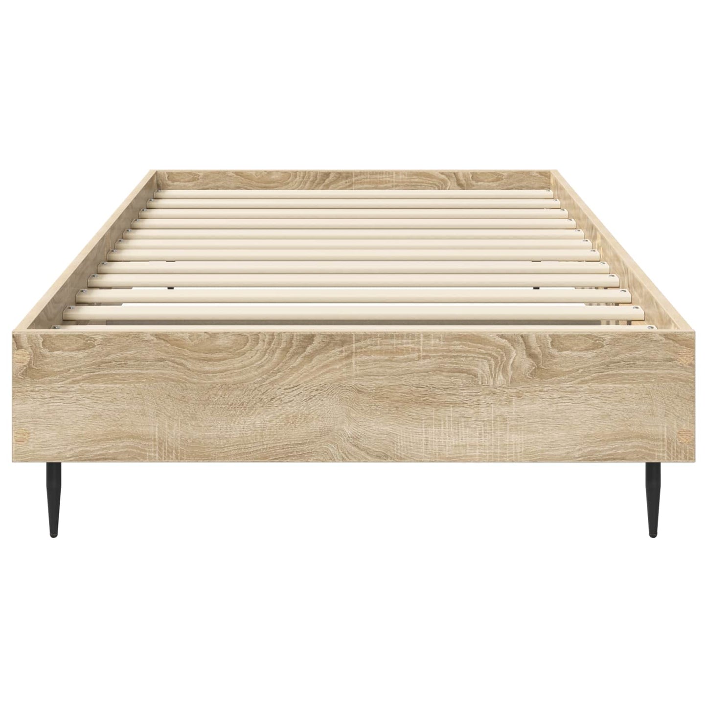 Bedframe Sonoma Eiken 80 x 200 cm Bewerkt hout is nu te koop bij PeponiXL, paradijselijk wonen!