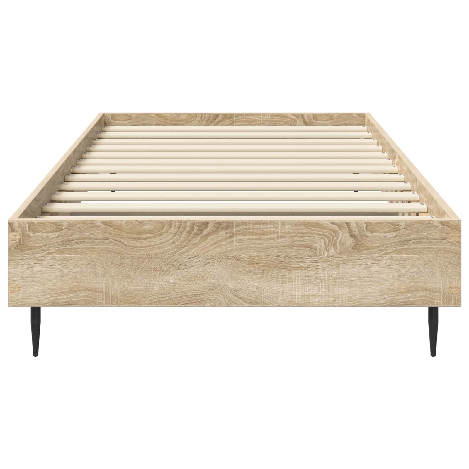 Bedframe Sonoma Eiken 80 x 200 cm Bewerkt hout is nu te koop bij PeponiXL, paradijselijk wonen!