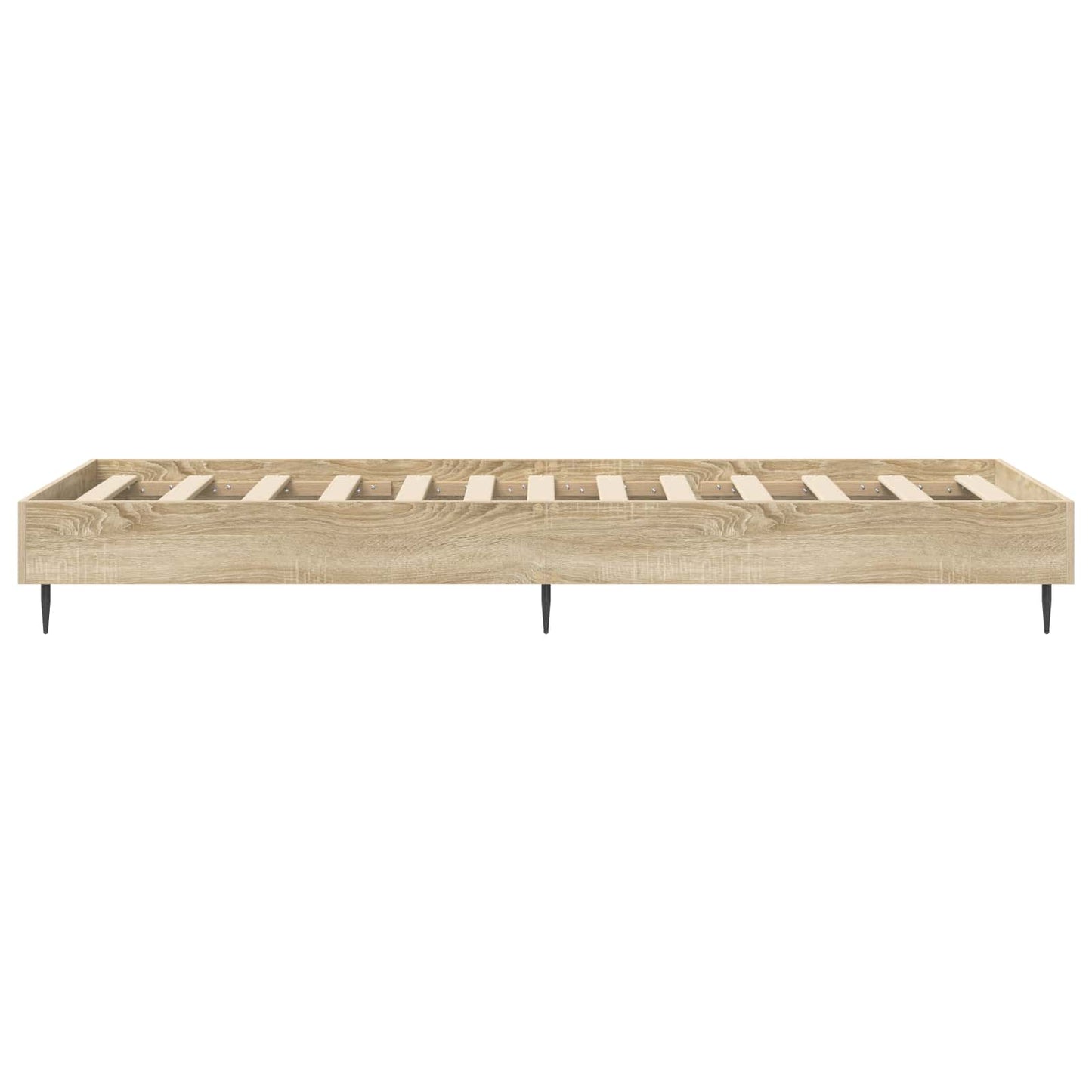 Bedframe Sonoma Eiken 80 x 200 cm Bewerkt hout is nu te koop bij PeponiXL, paradijselijk wonen!