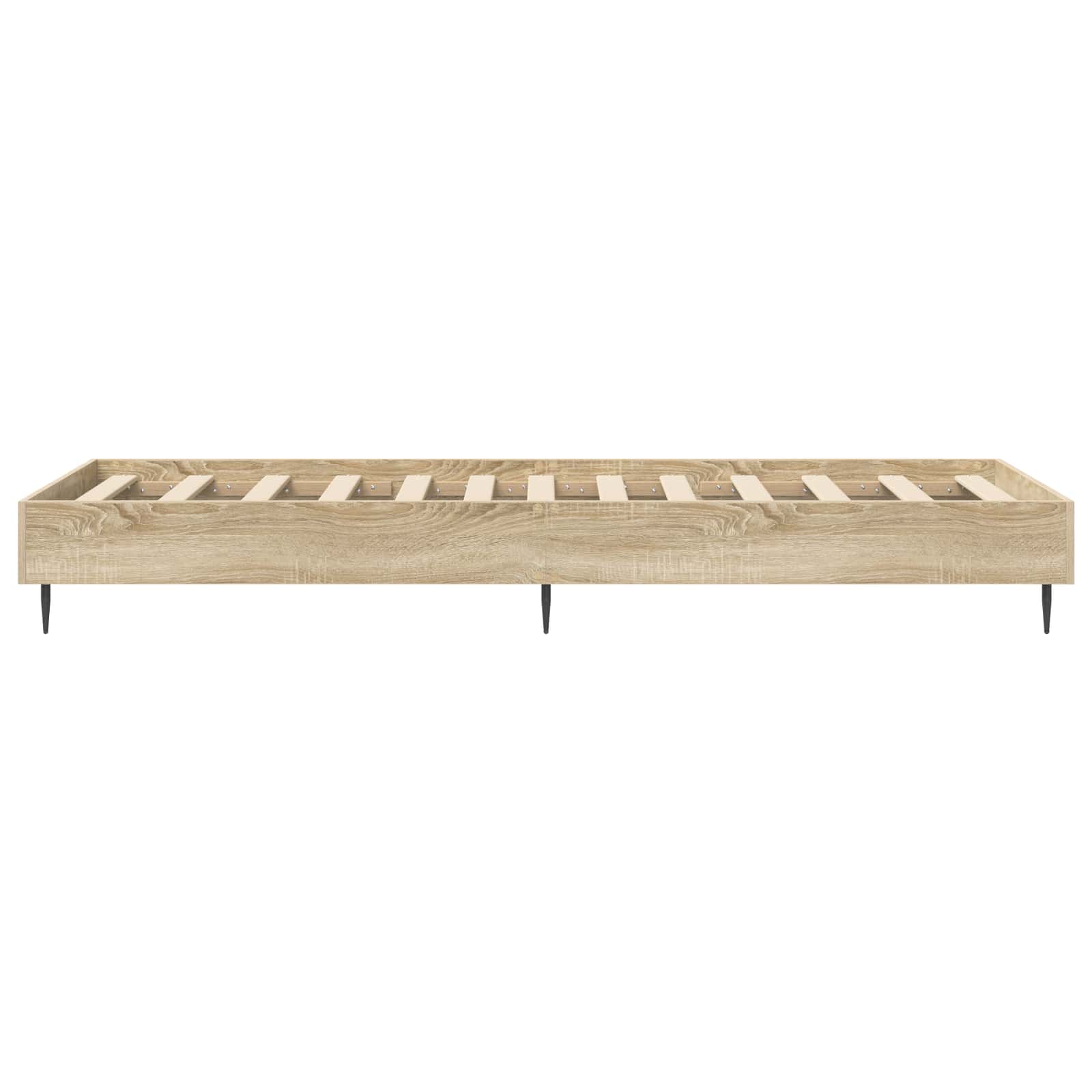 Bedframe Sonoma Eiken 80 x 200 cm Bewerkt hout is nu te koop bij PeponiXL, paradijselijk wonen!