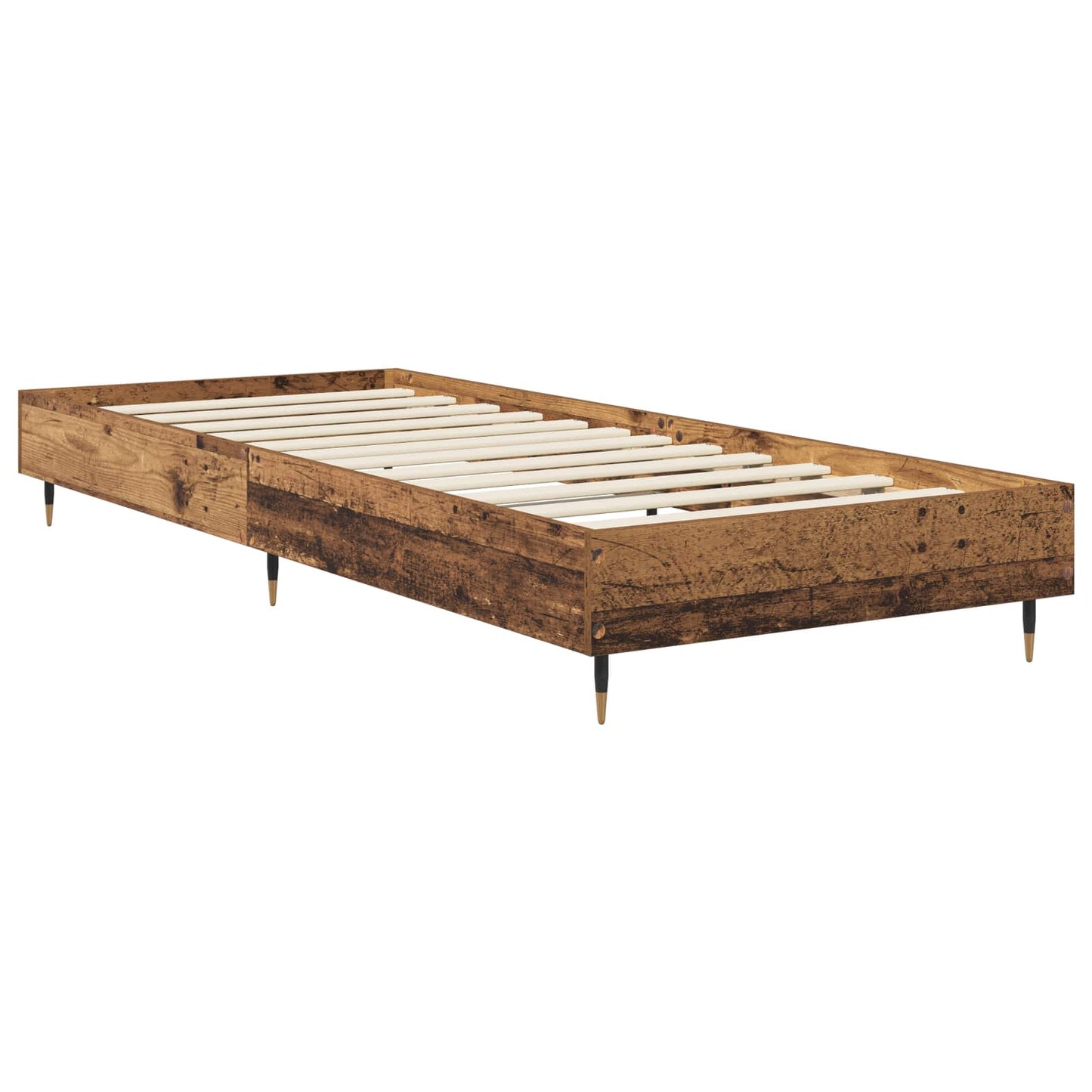 Bedframe Oud hout 80 x 200 cm Bewerkt hout is nu te koop bij PeponiXL, paradijselijk wonen!