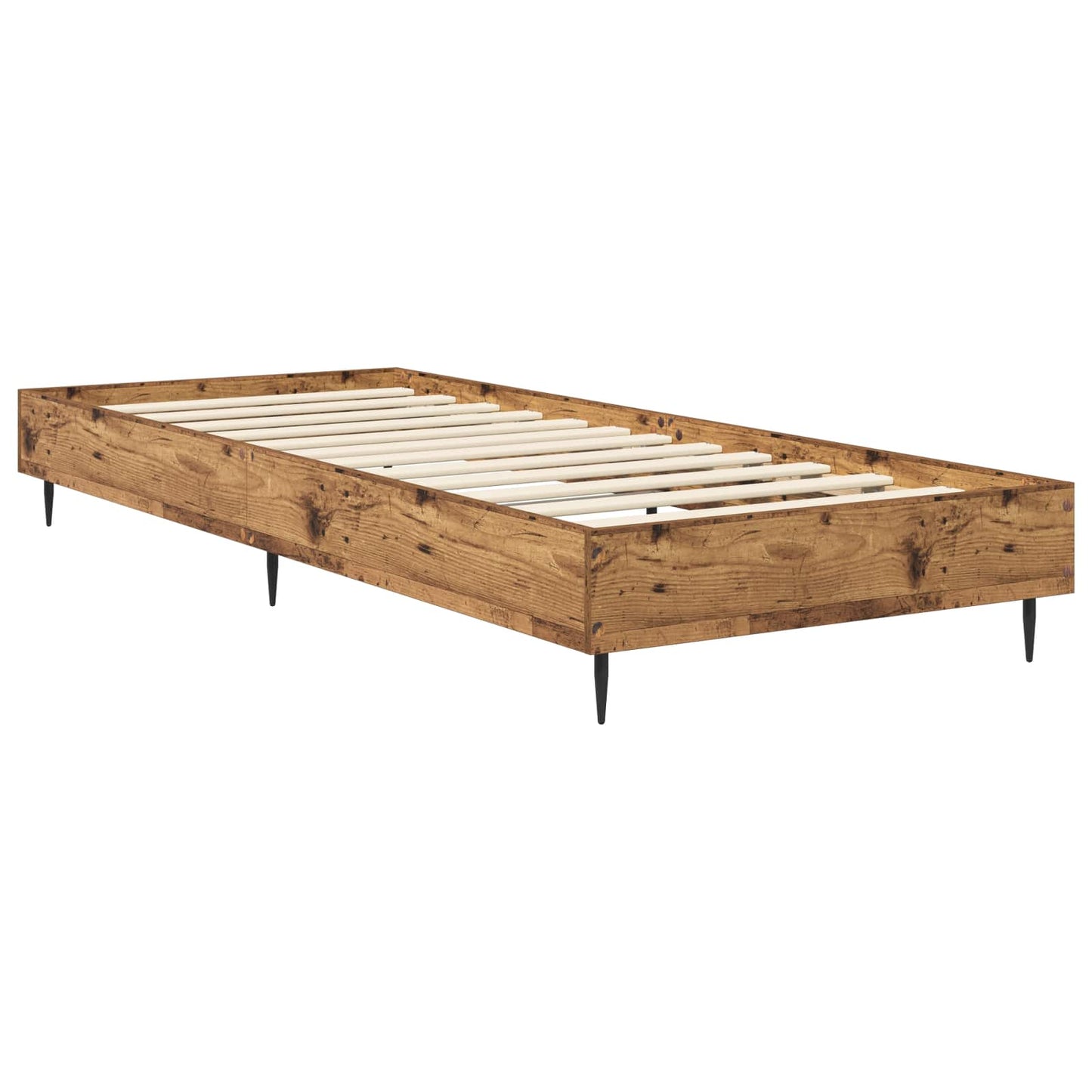 Bedframe Oud hout 80 x 200 cm Bewerkt hout is nu te koop bij PeponiXL, paradijselijk wonen!